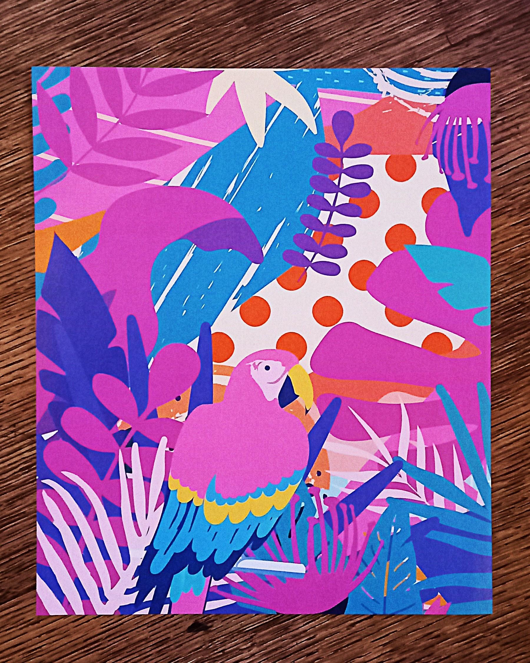 troc de troc papier créatif "perroquet". image 0