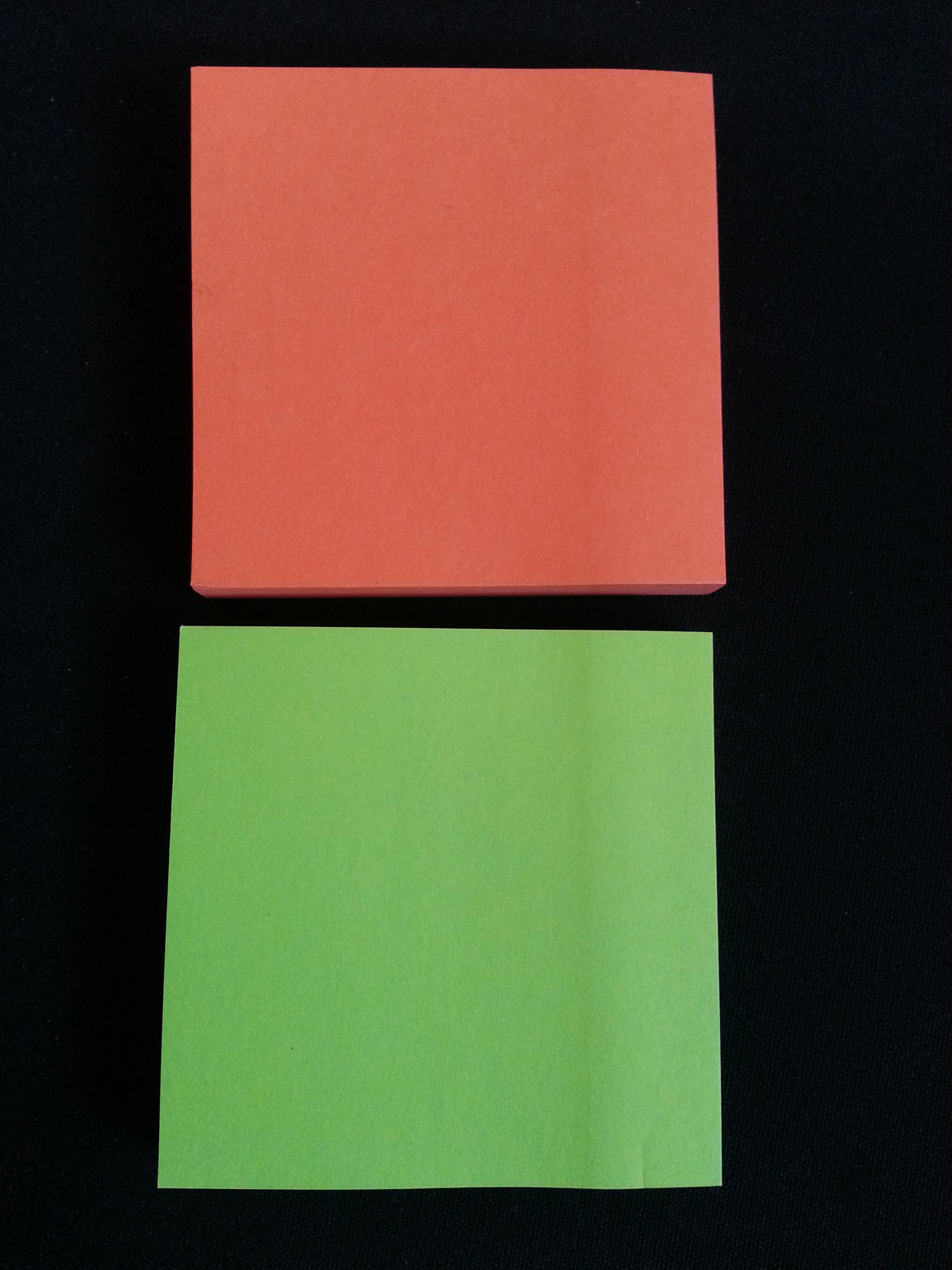 troc de troc reserve / 2 blocs post-it vert & orange image 0