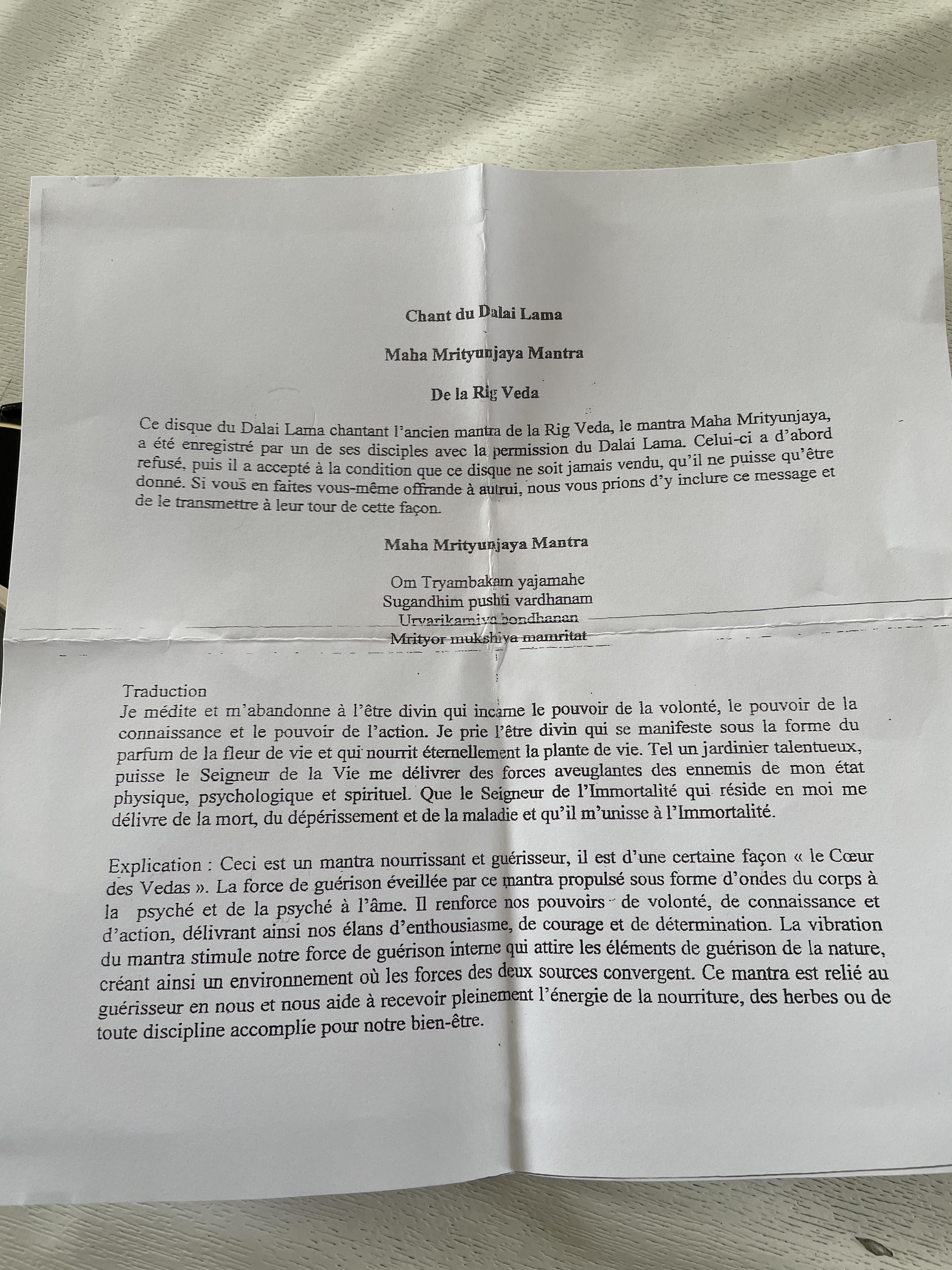 troc de troc mantra pour guérir / réservé image 2