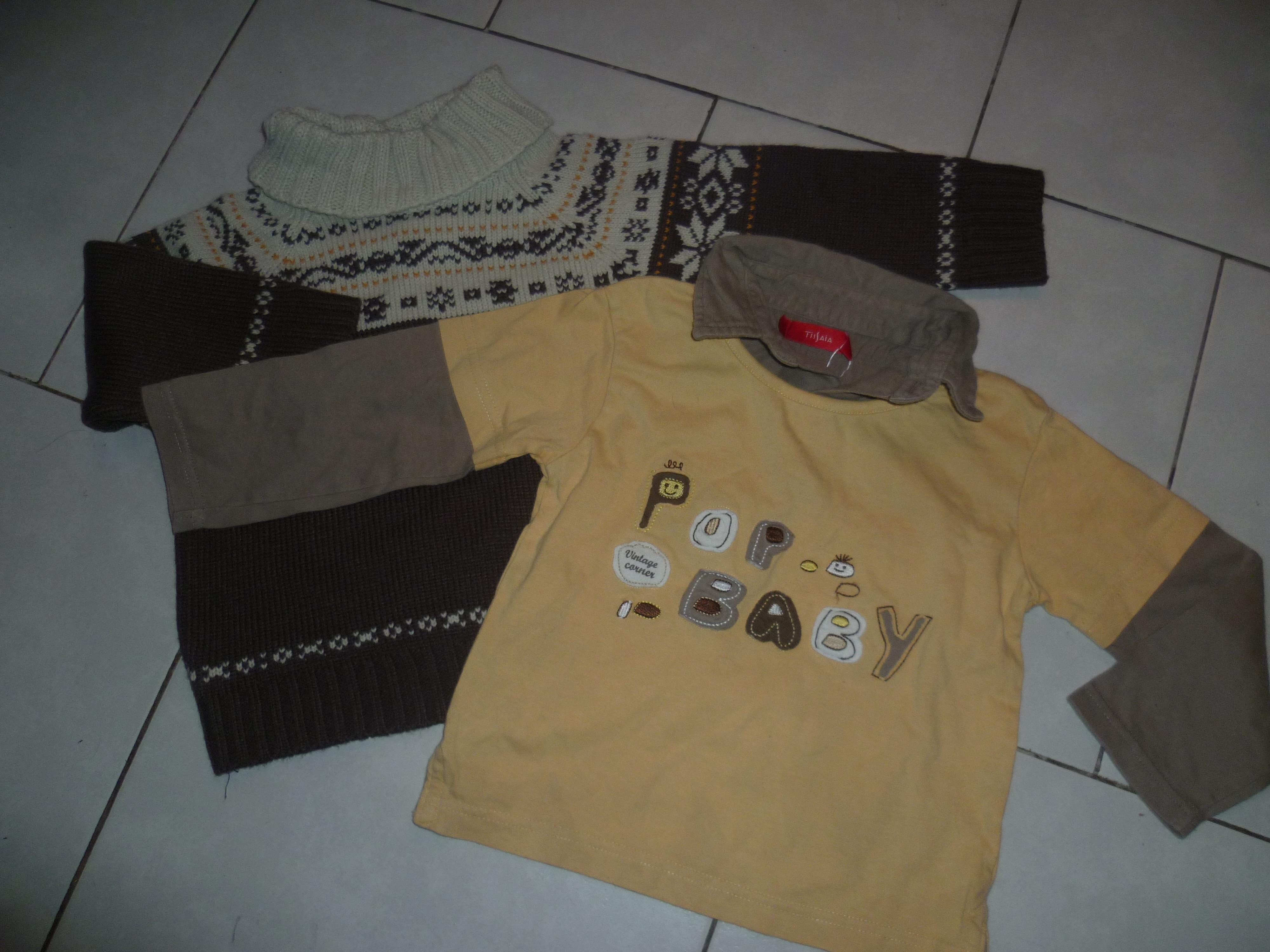 troc de troc lot un pull + un polo manches longues image 0