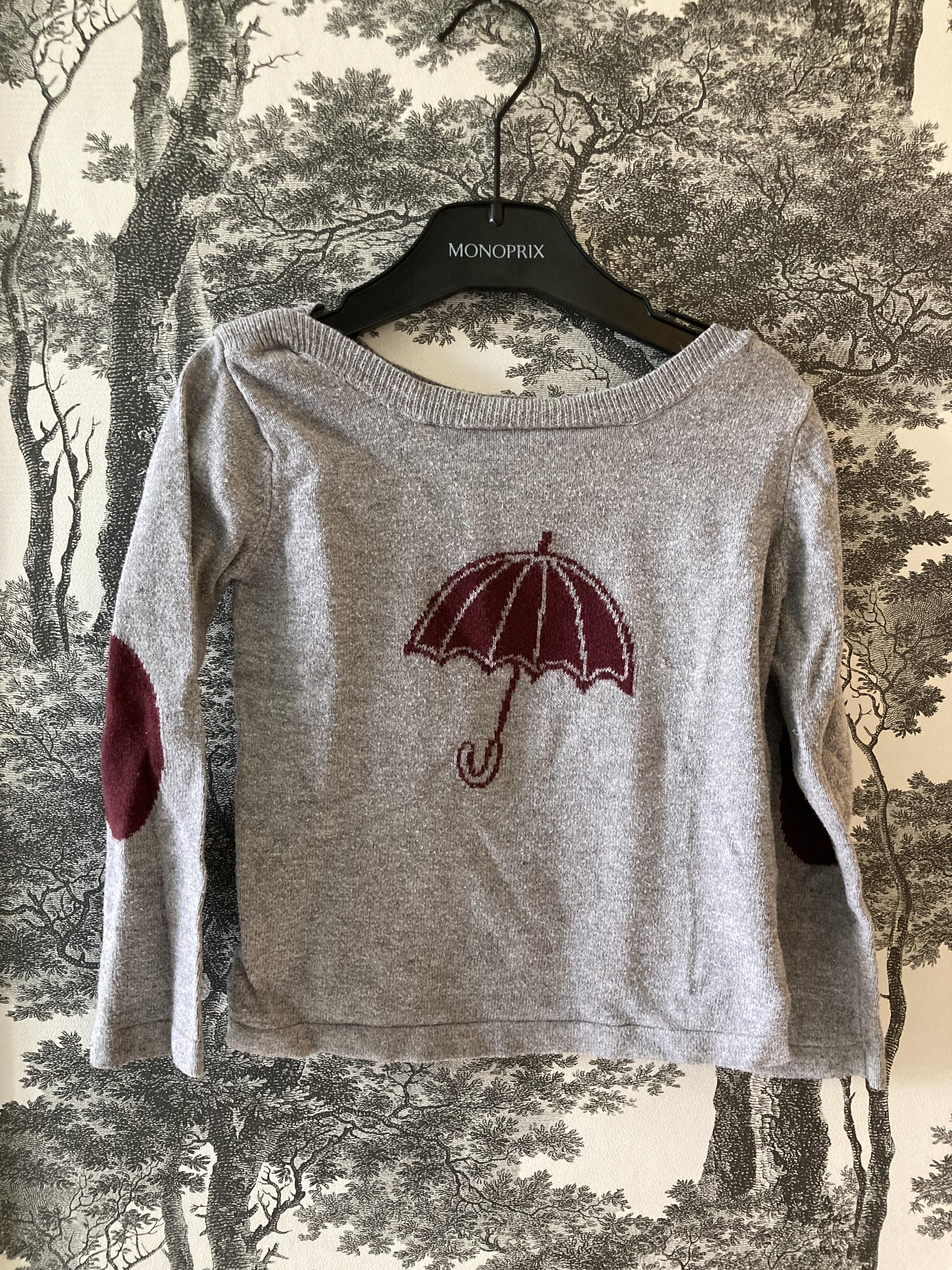 troc de troc pull gris à motif 3-4 ans image 1