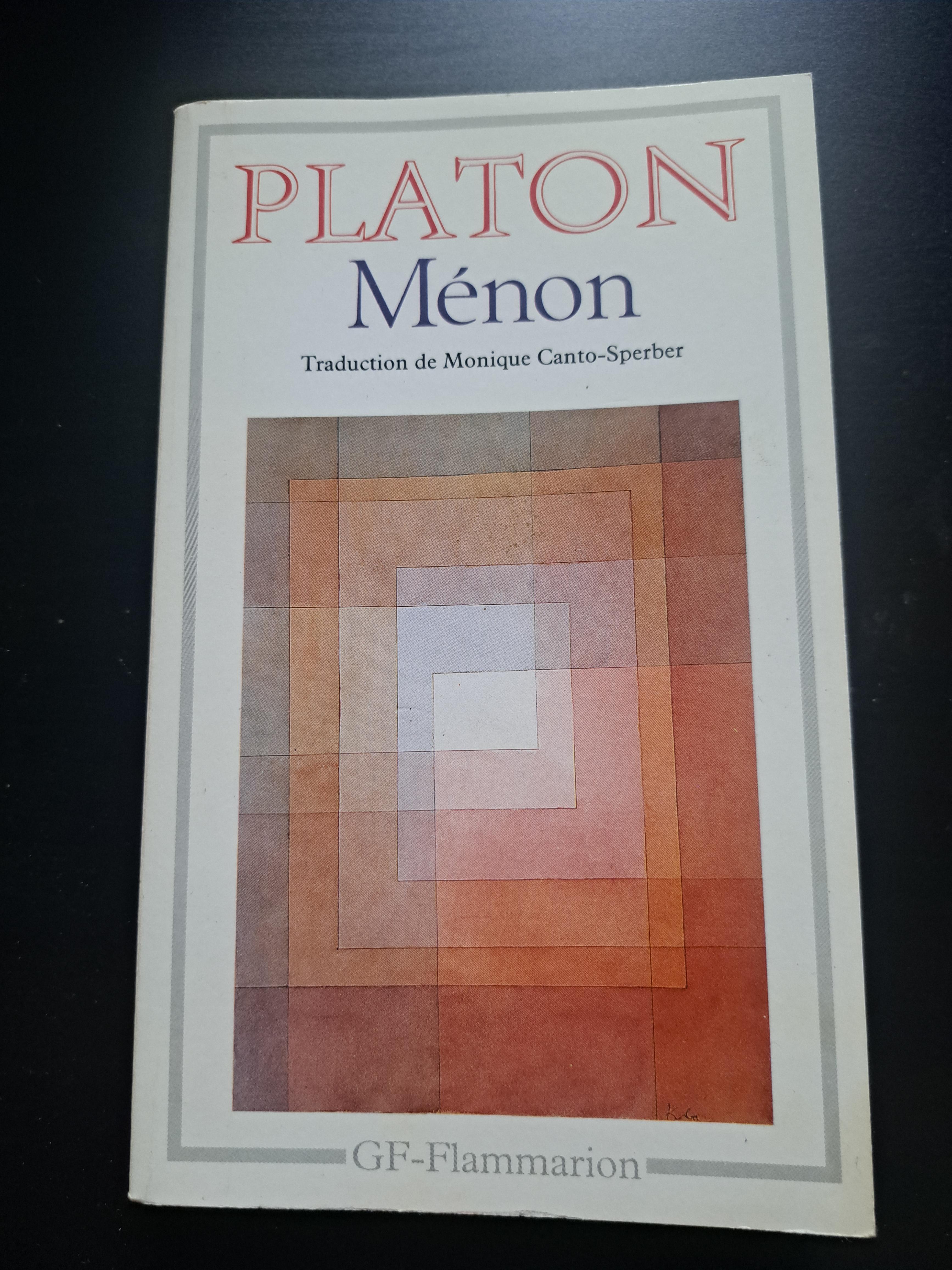 troc de troc livre platon menon image 0