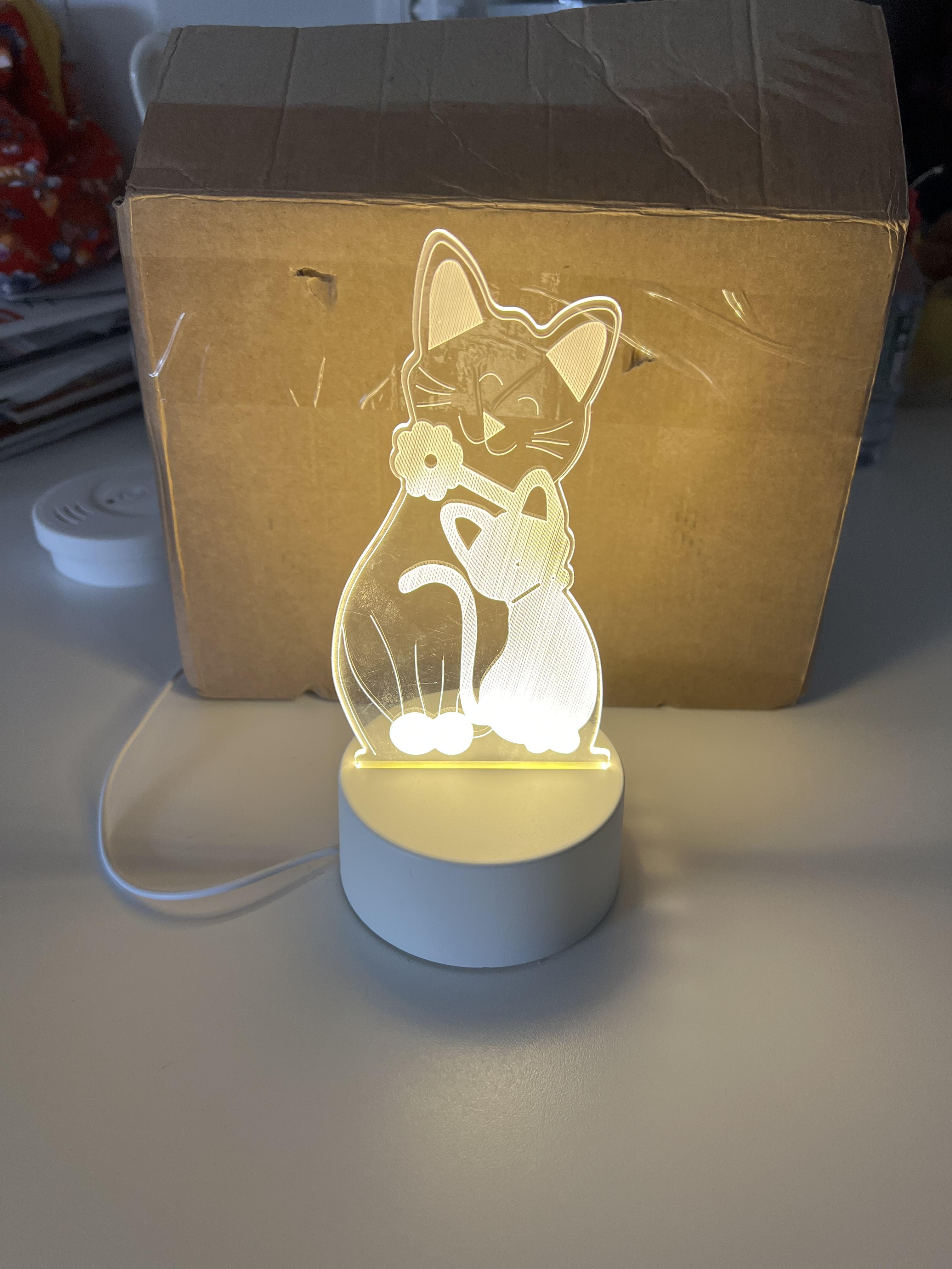 troc de troc veilleuse chat image 0