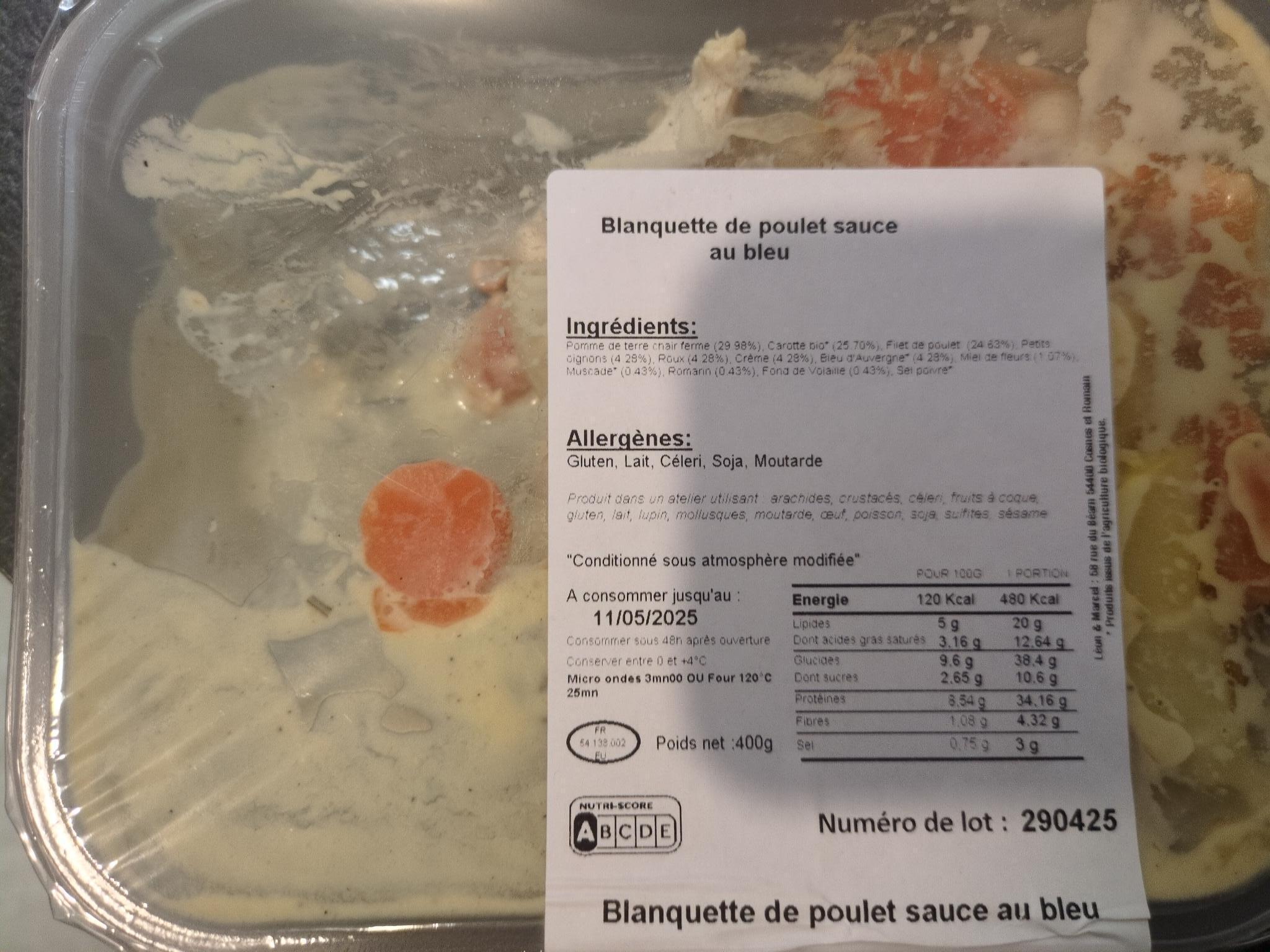troc de troc [neuf] blanquette de poulet, sauce au bleu image 0