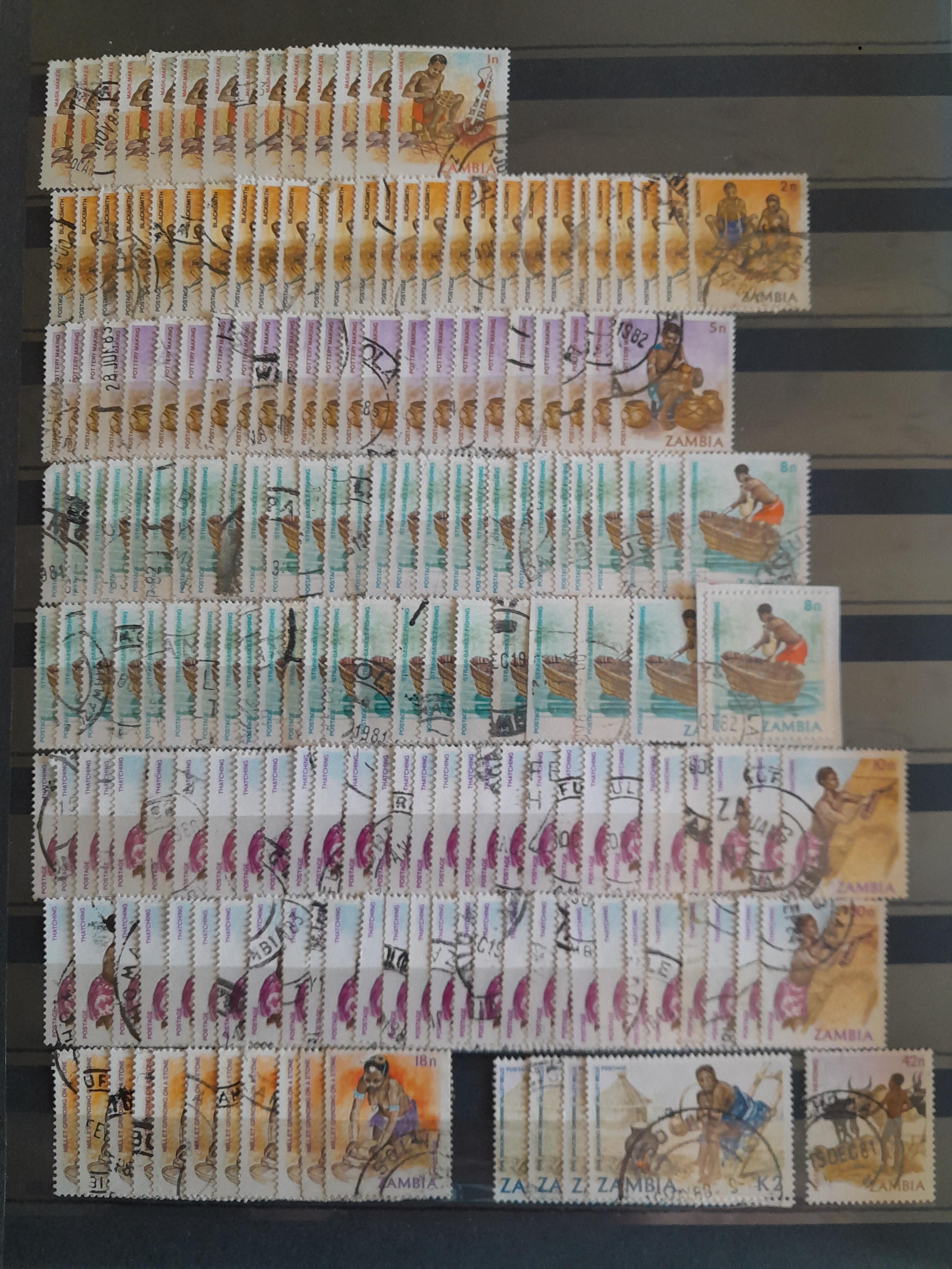 troc de troc echange timbres de zambie zambia contre flyers uniquement image 2
