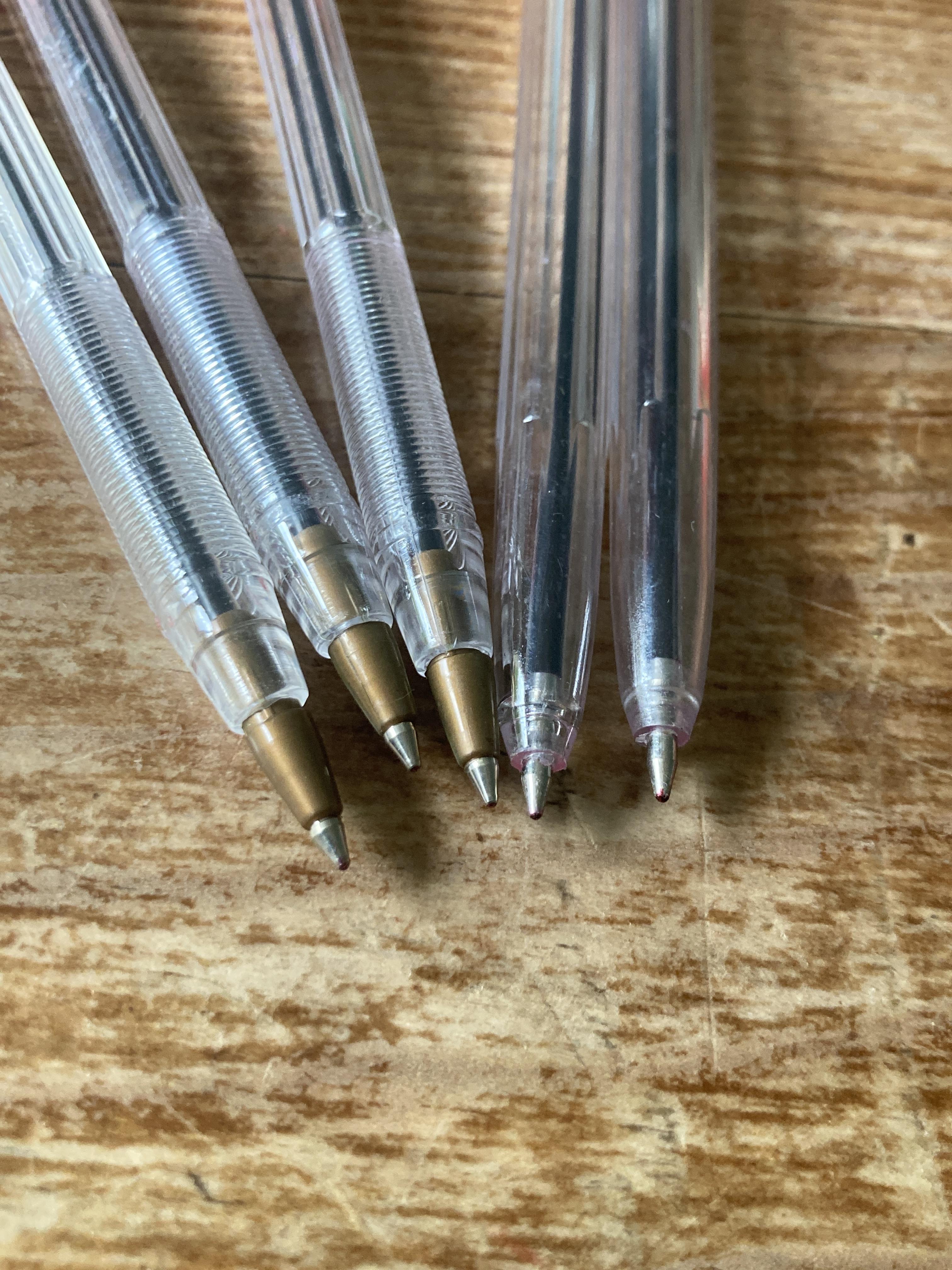 troc de troc lot de 5 stylos billes rouges image 1