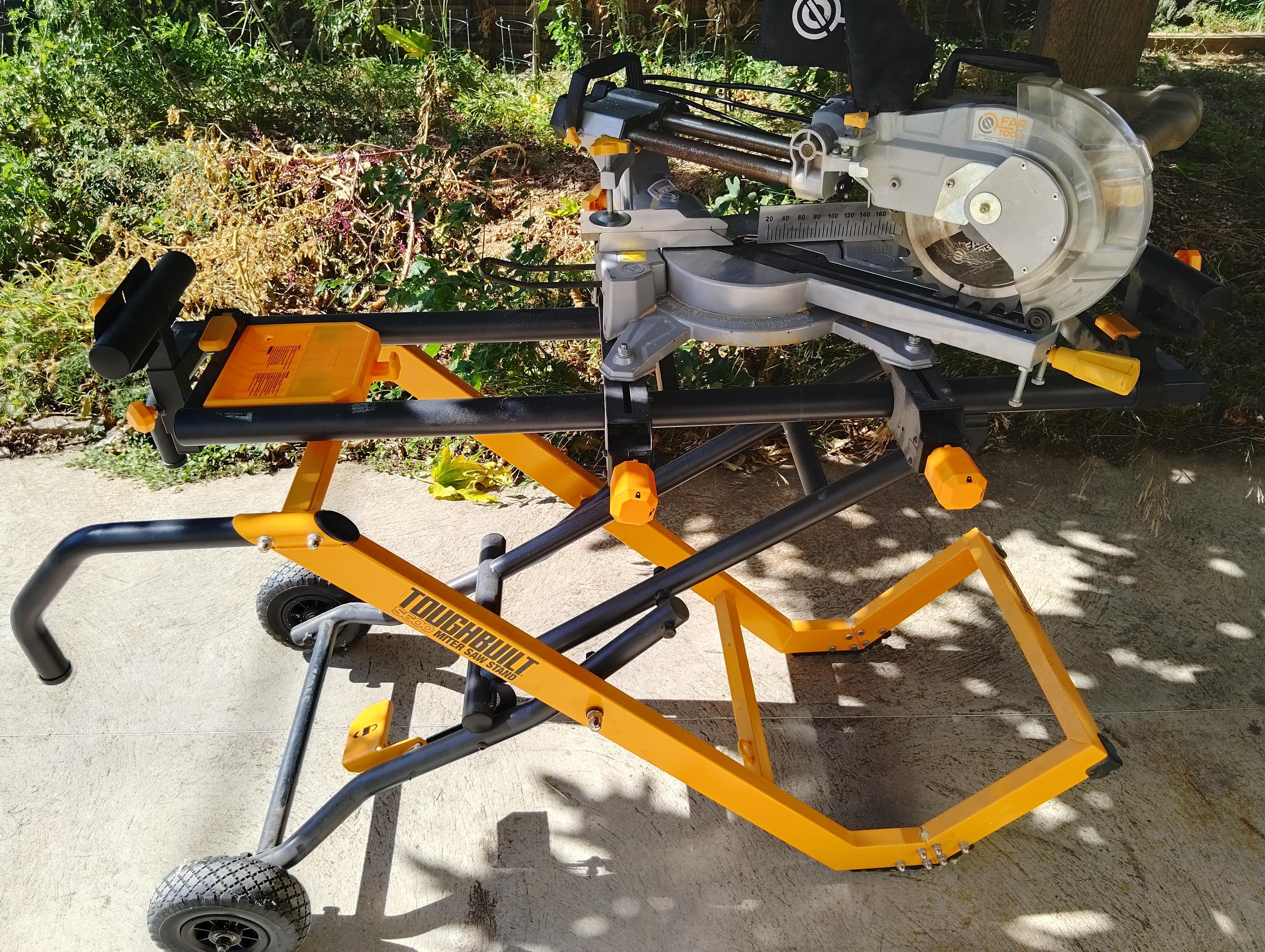 troc de troc scie a onglet nglet 1800w sur chevalet mobile et pliable image 0