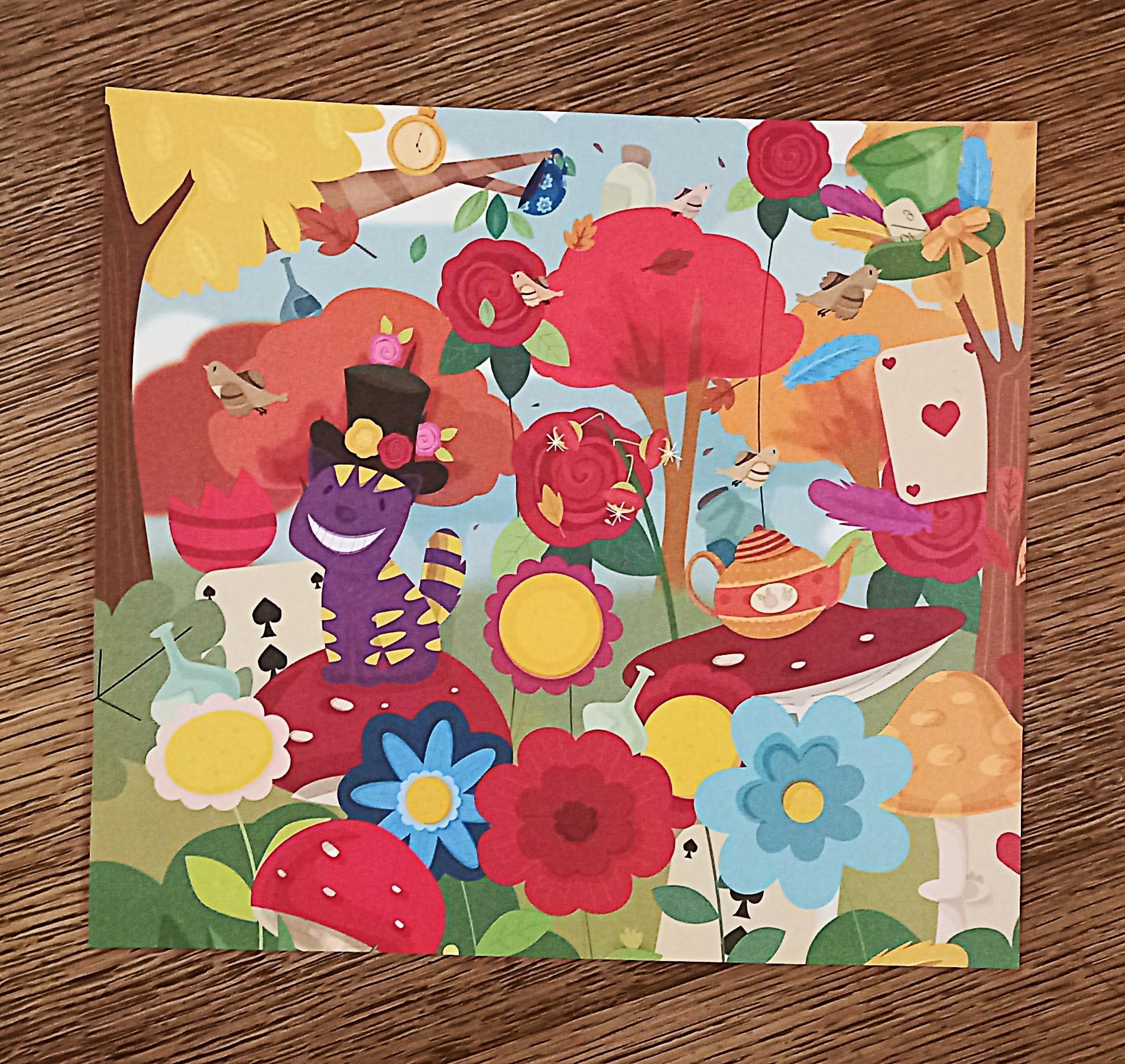 troc de troc affichette "alice au pays des merveilles". image 0