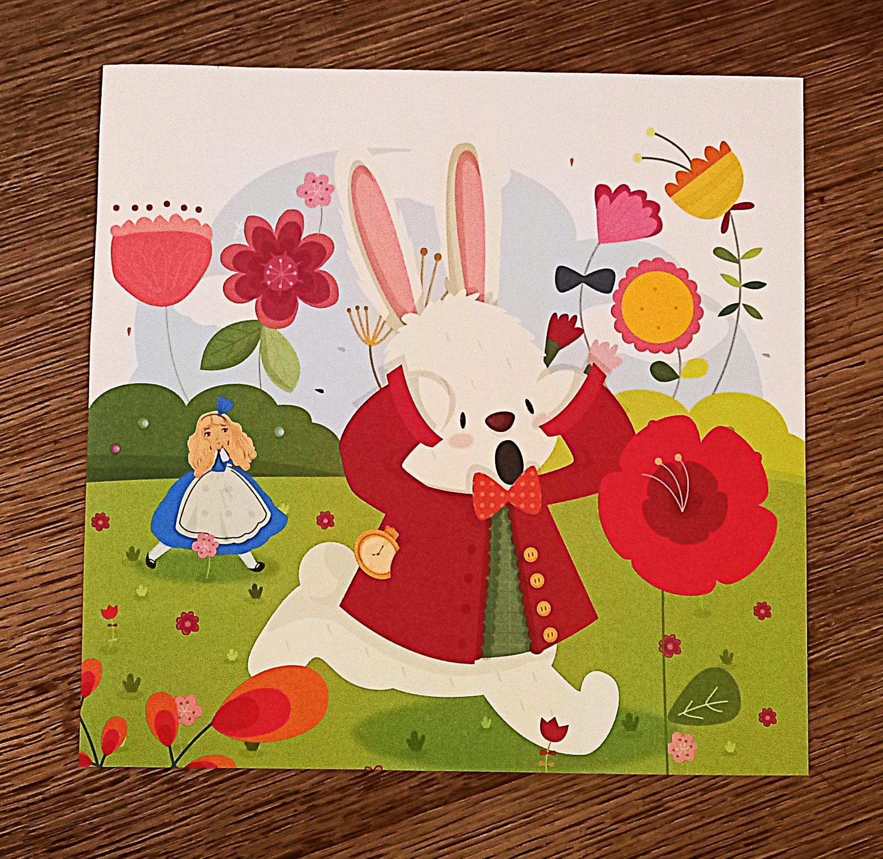 troc de troc affichette "alice au pays des merveilles". image 0