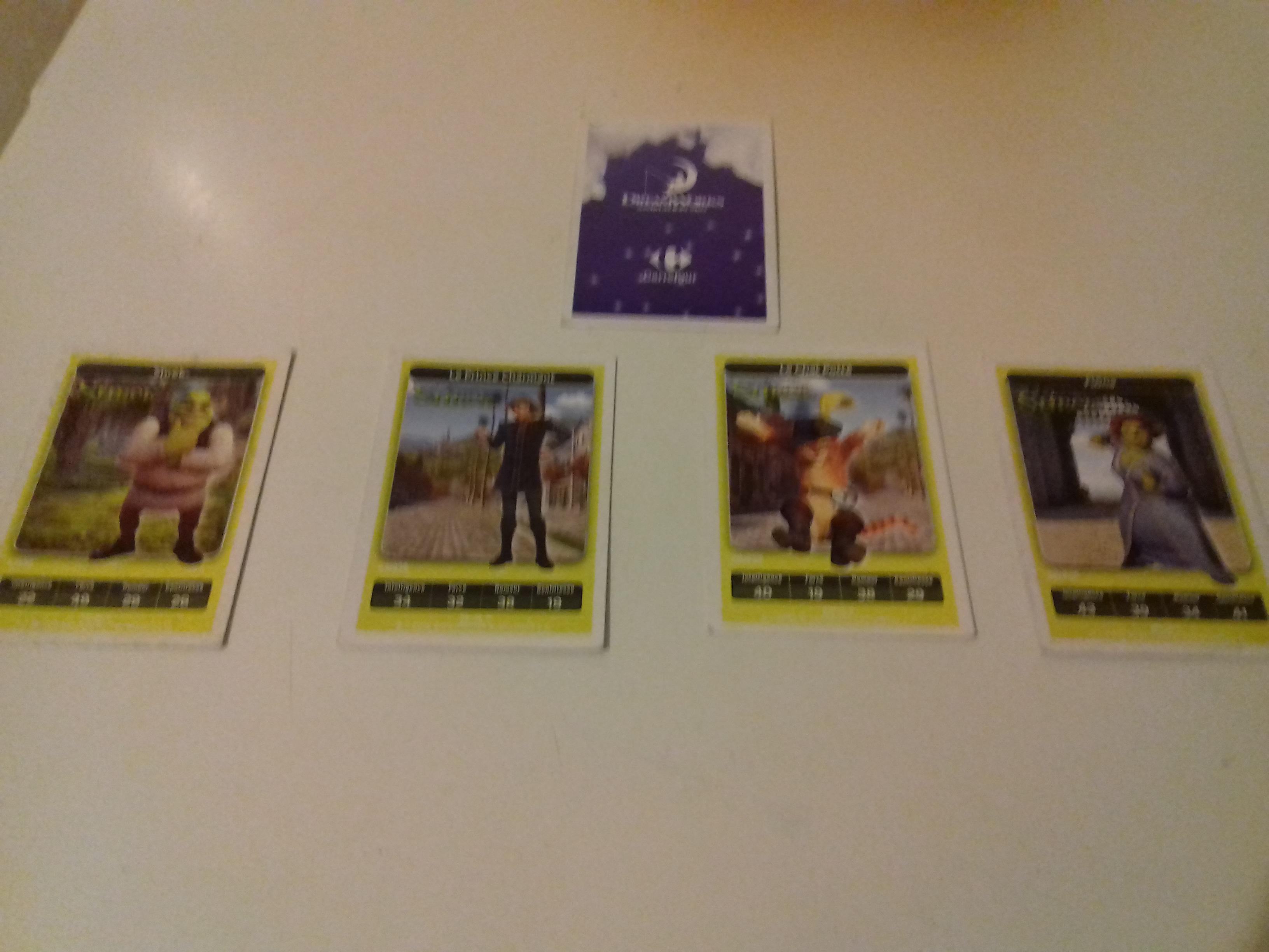 troc de troc j'échange 4 cartes "dreamworks" de carrefour image 0