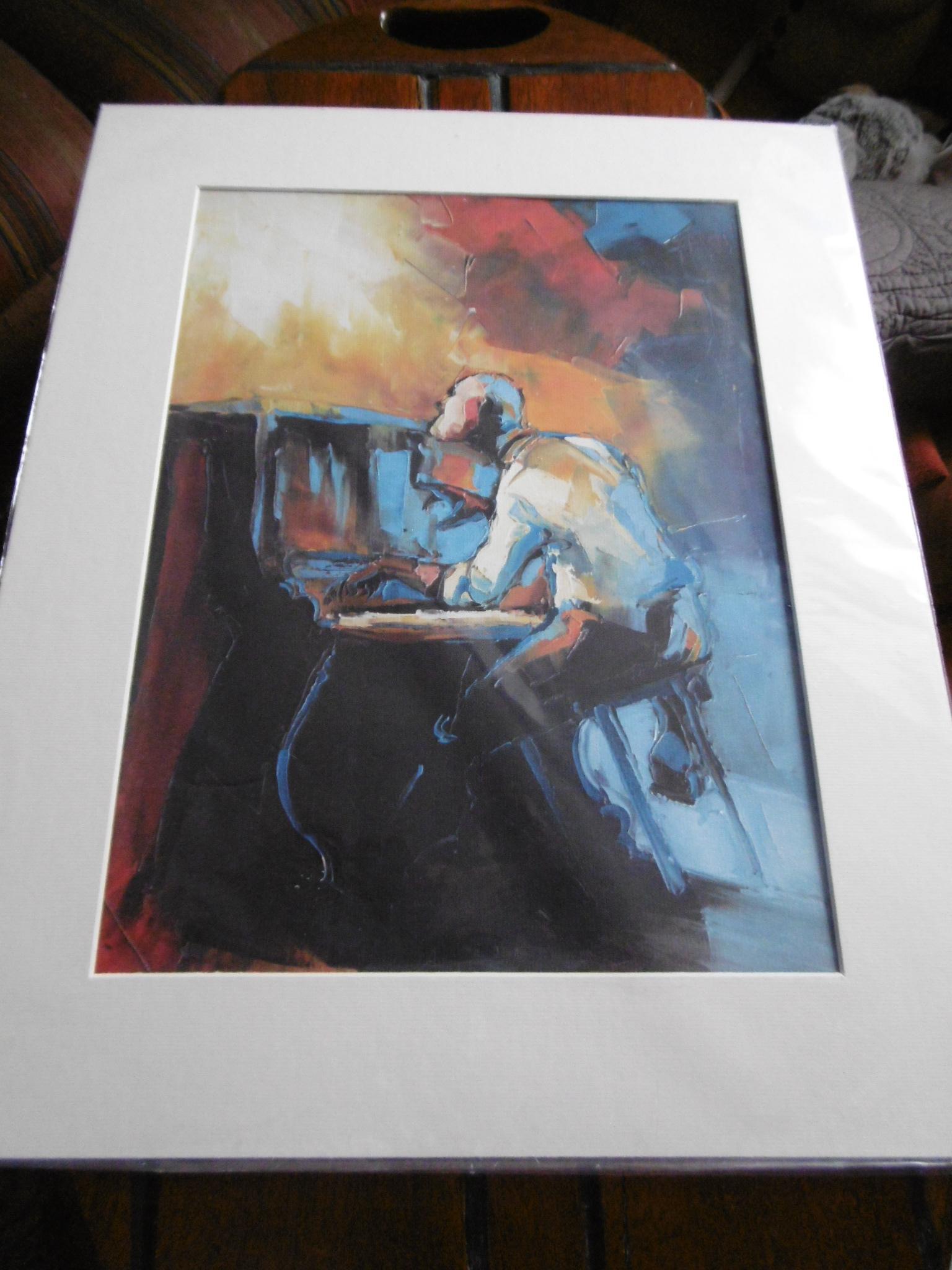 troc de troc serigraphie le joueur de jazz image 0