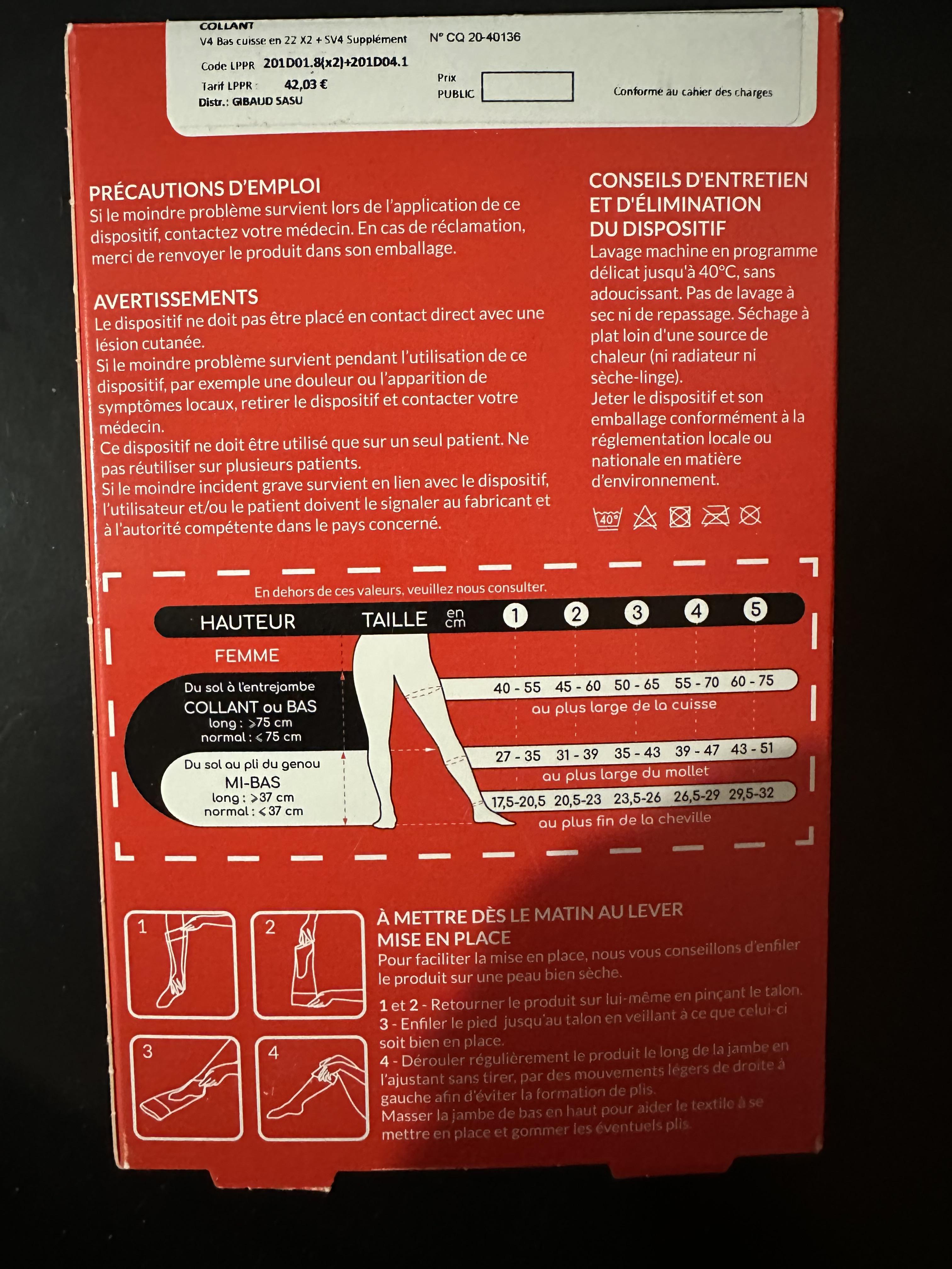 troc de troc gibaud collant neuf taille 3n image 2