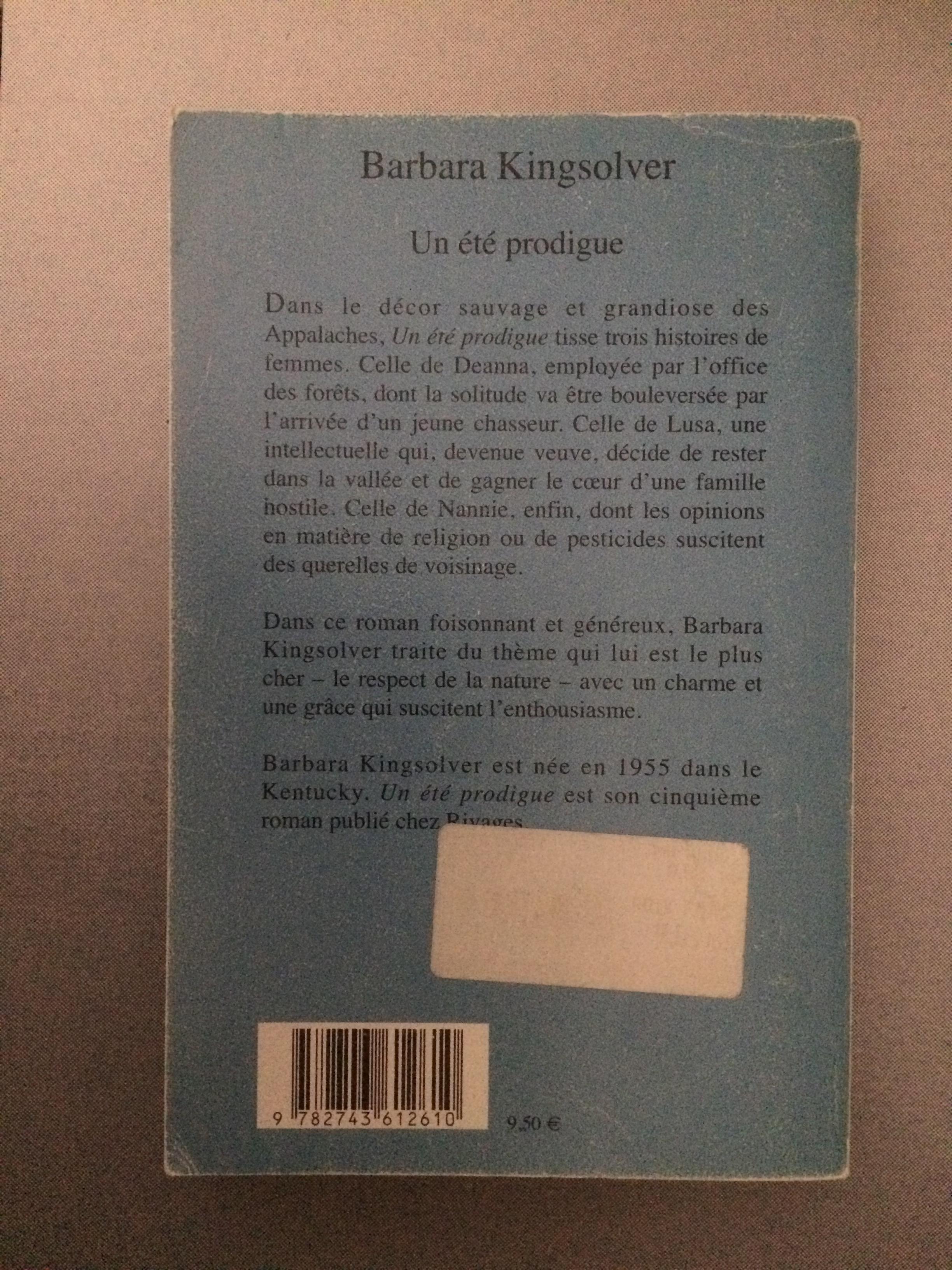 troc de troc un été prodigue de barbara kingsolver image 1