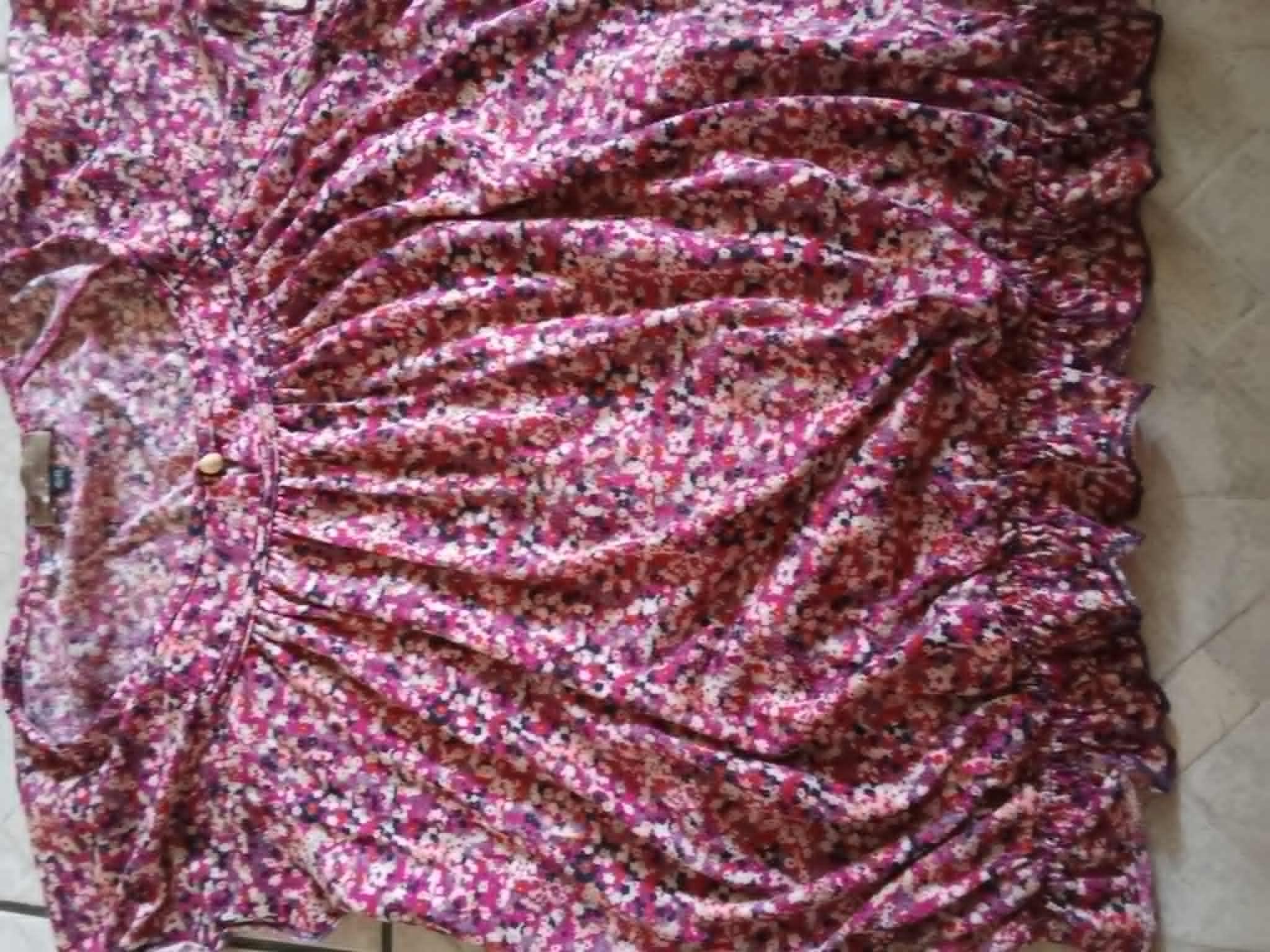 troc de troc tunique rose leger taille 46/48  marque wonman image 0