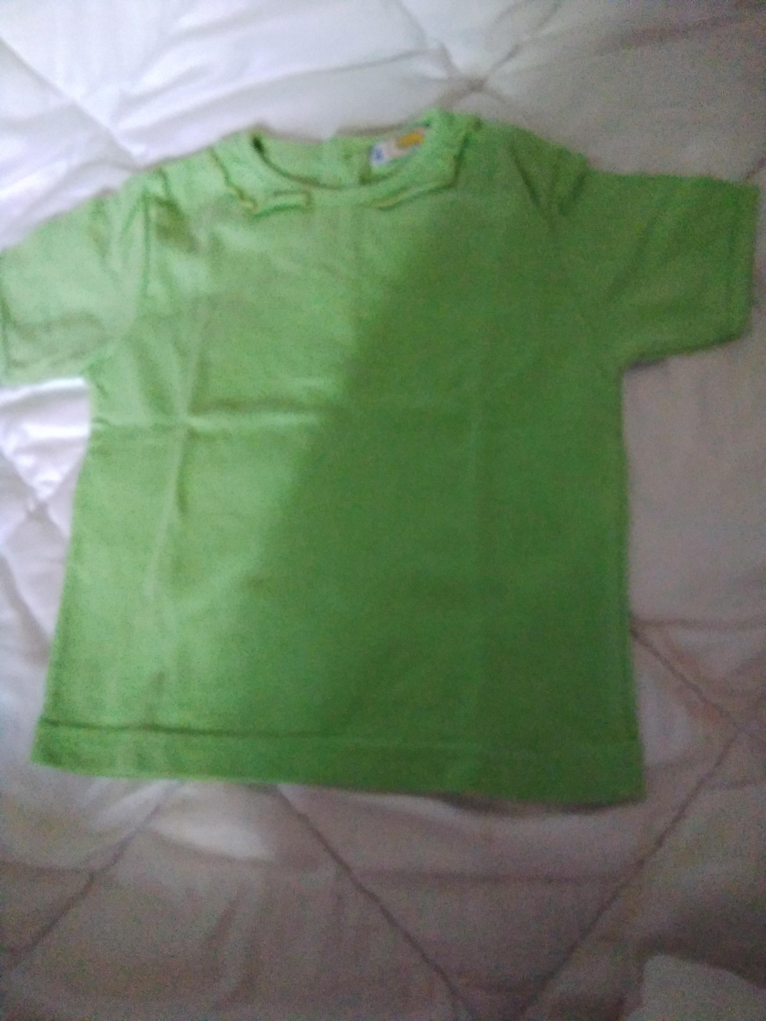 troc de troc t shirt manches courtes vert pale 12 mois image 0