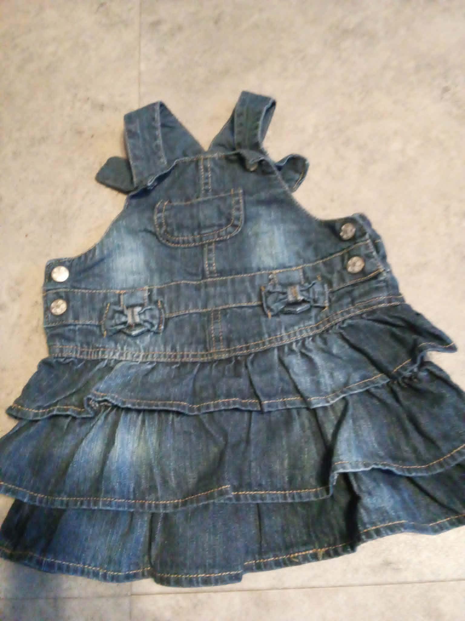troc de troc robe 1 an neuf en jeans   marque tissuia passe en lettre image 1