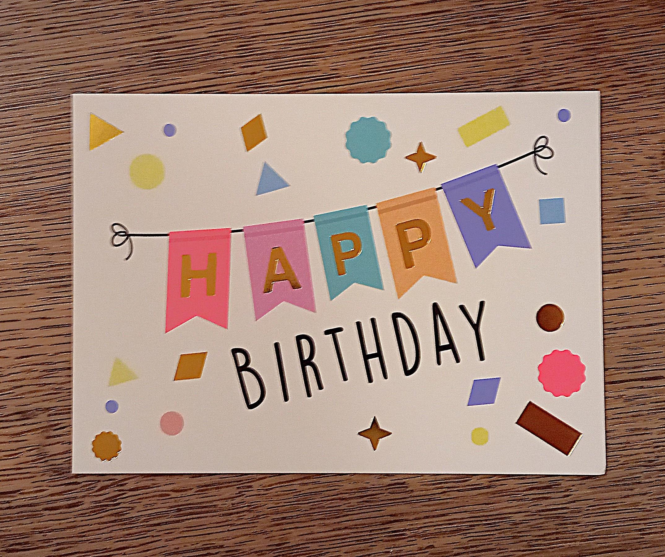 troc de troc carte postale "happy birthday". image 0