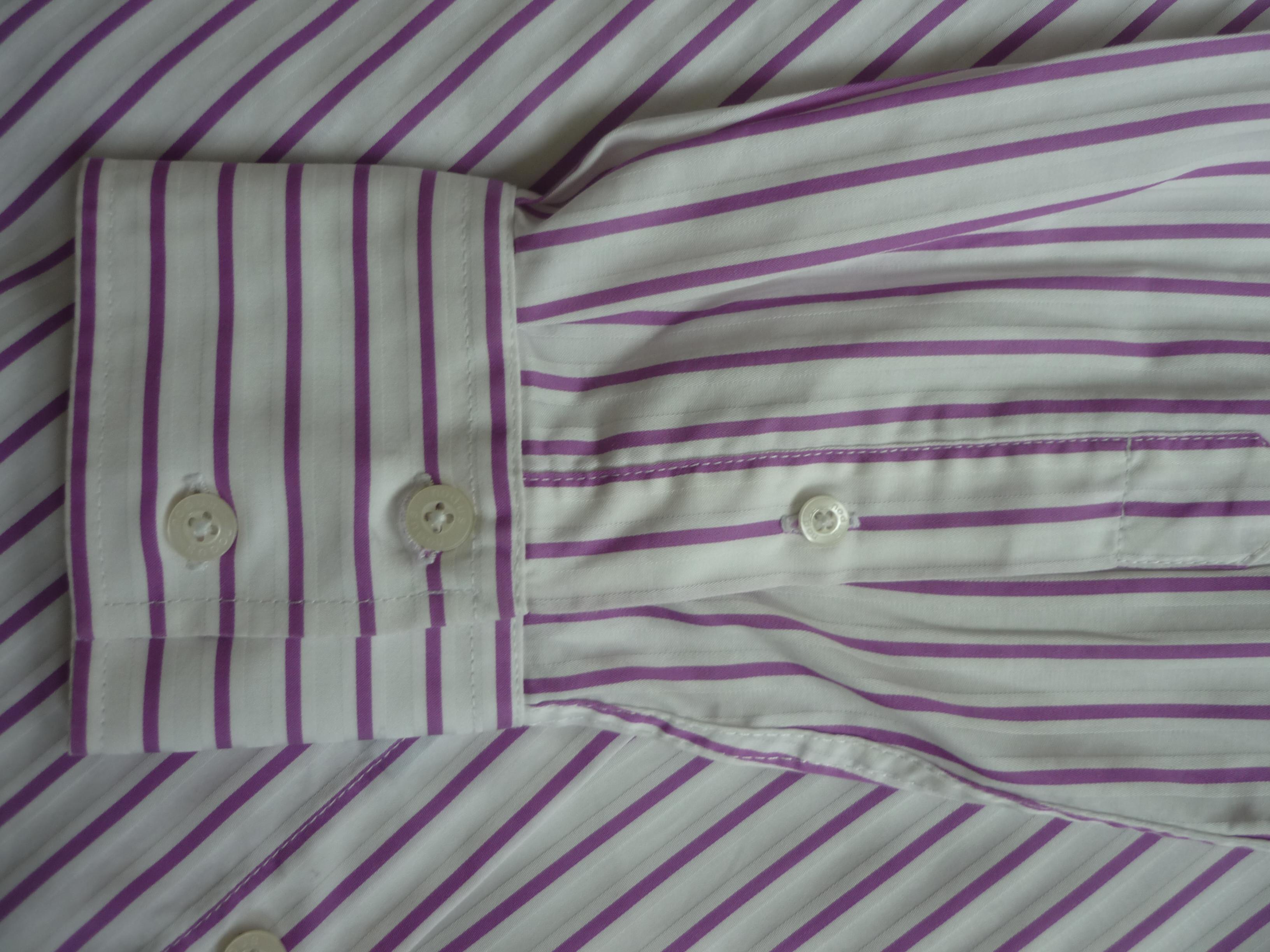 troc de troc chemise à fines rayures nodus masculin latin - taille 41 / 16 image 2