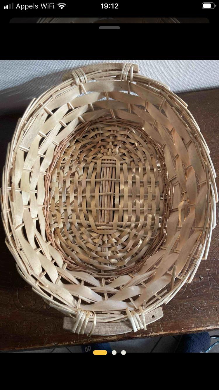 troc de troc grande panière tressée image 0