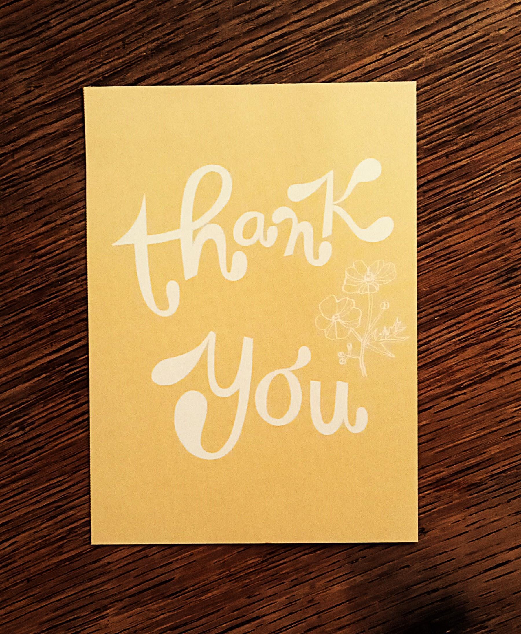 troc de troc carte "thank you". image 0