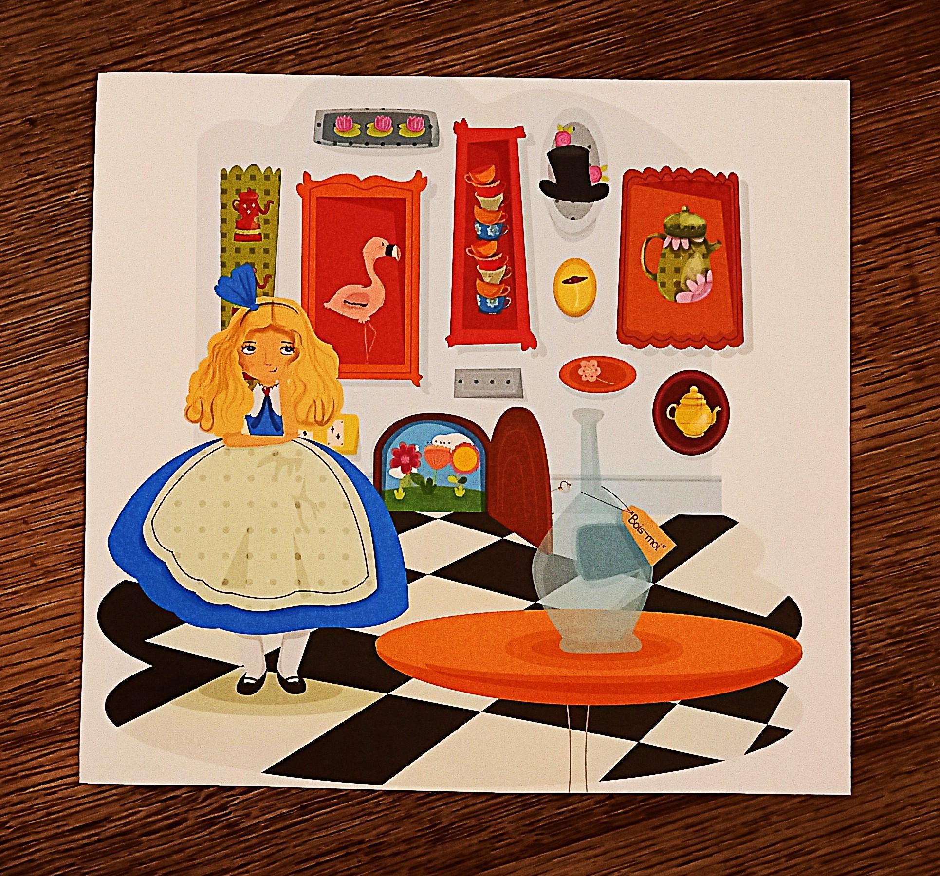 troc de troc affichette "alice au pays des merveilles". image 0