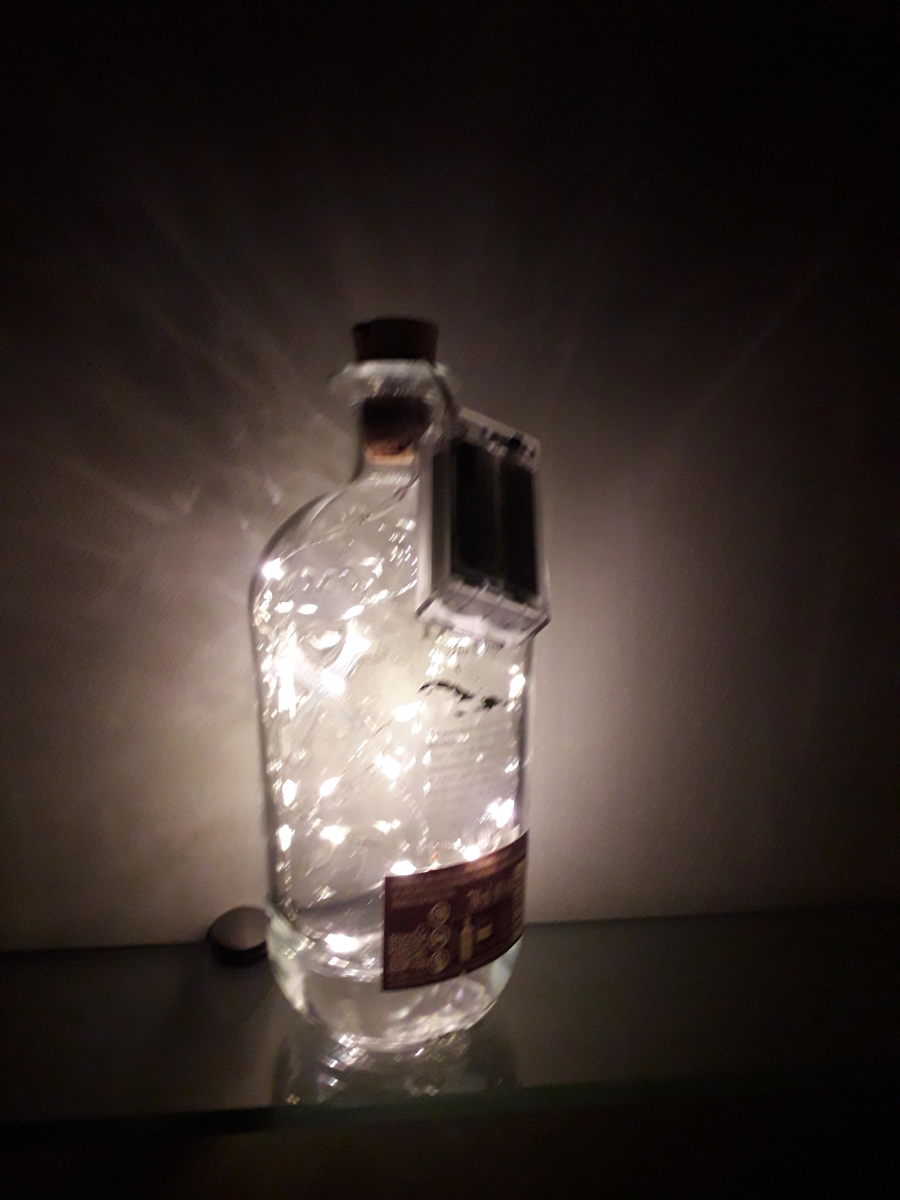 troc de troc veilleuse artisanale — bouteille de rhum bumbu image 1