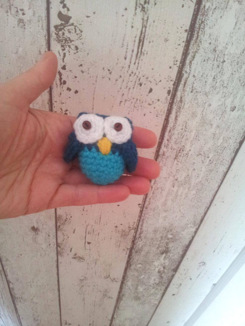 troc de troc mini hibou au crochet fait main #1 image 1