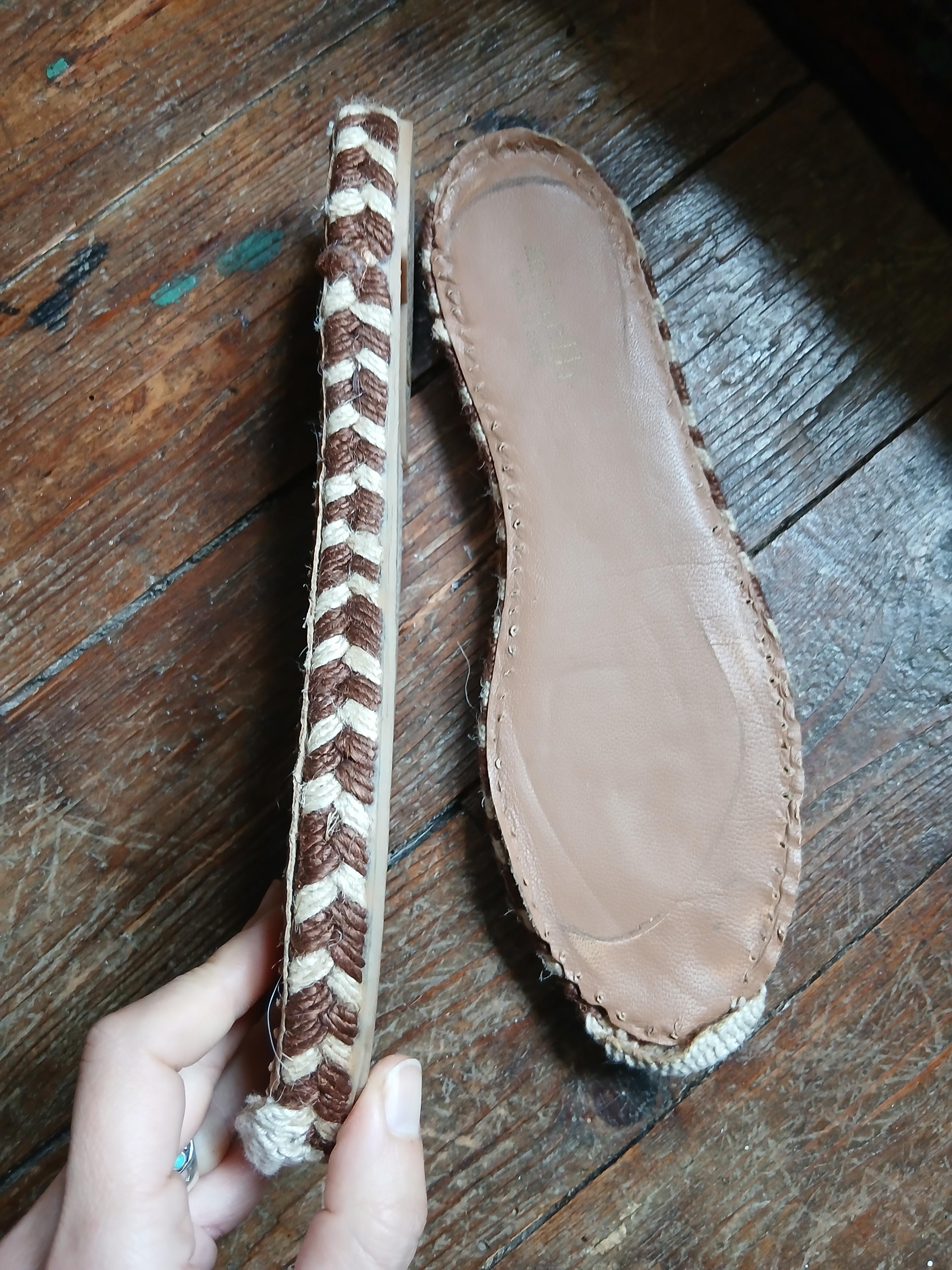 troc de troc diy paire de semelles d'espadrilles minelli 38 image 1