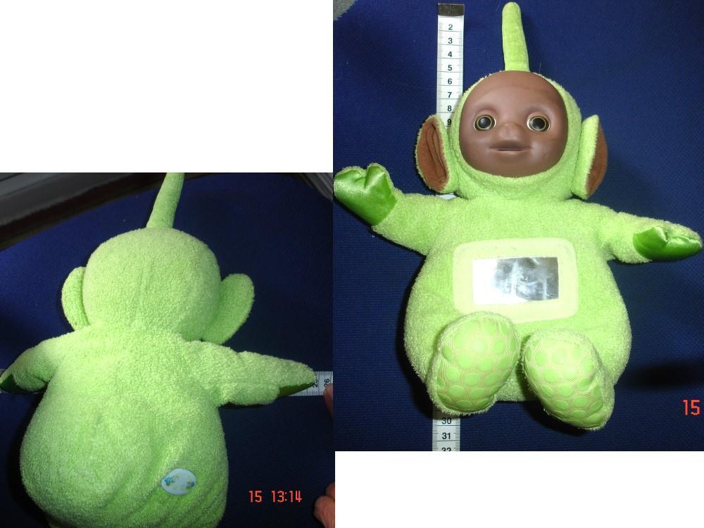 troc de troc peluche dipsy / teletubbies vert♥ c'est un hochet ! image 0