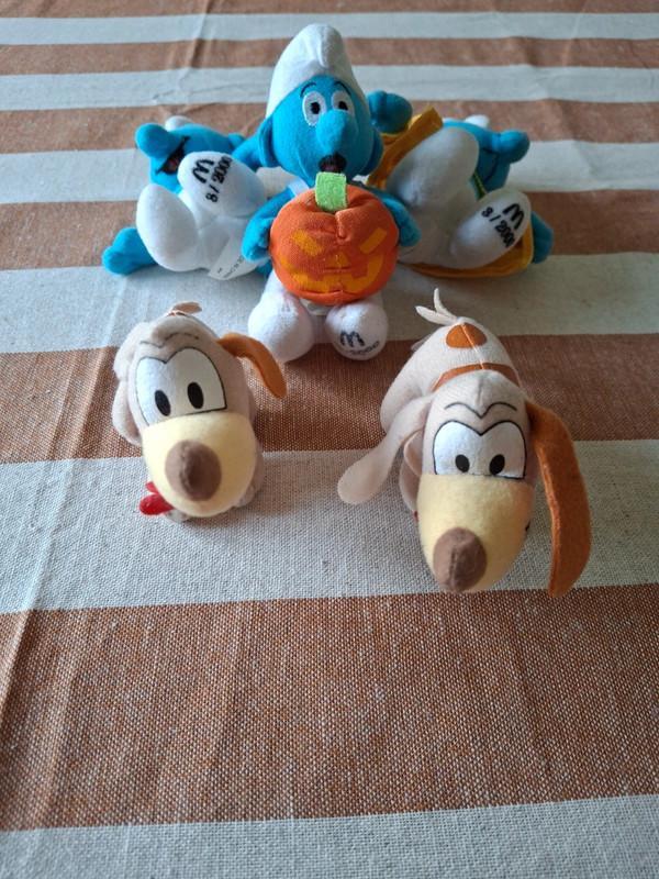 troc de troc #réservé# lot petites peluches schtroumpfs peyo mcdonald 2000 image 2