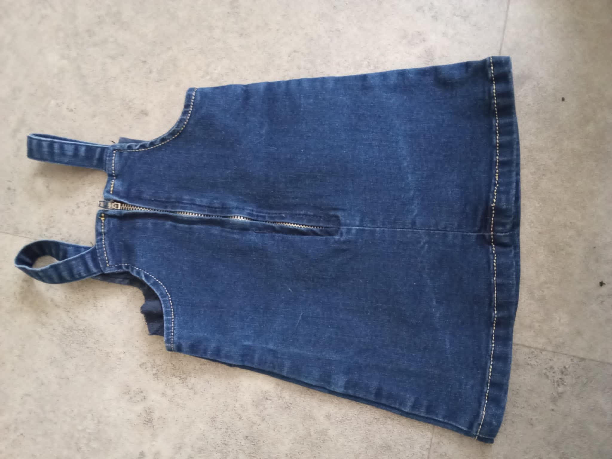 troc de troc robe neuf  3 mois en jeans  petite fleur fantaisie image 1