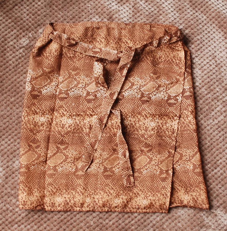 troc de troc jupe voile paréo portefeuille - neuf - marron ou grise image 1