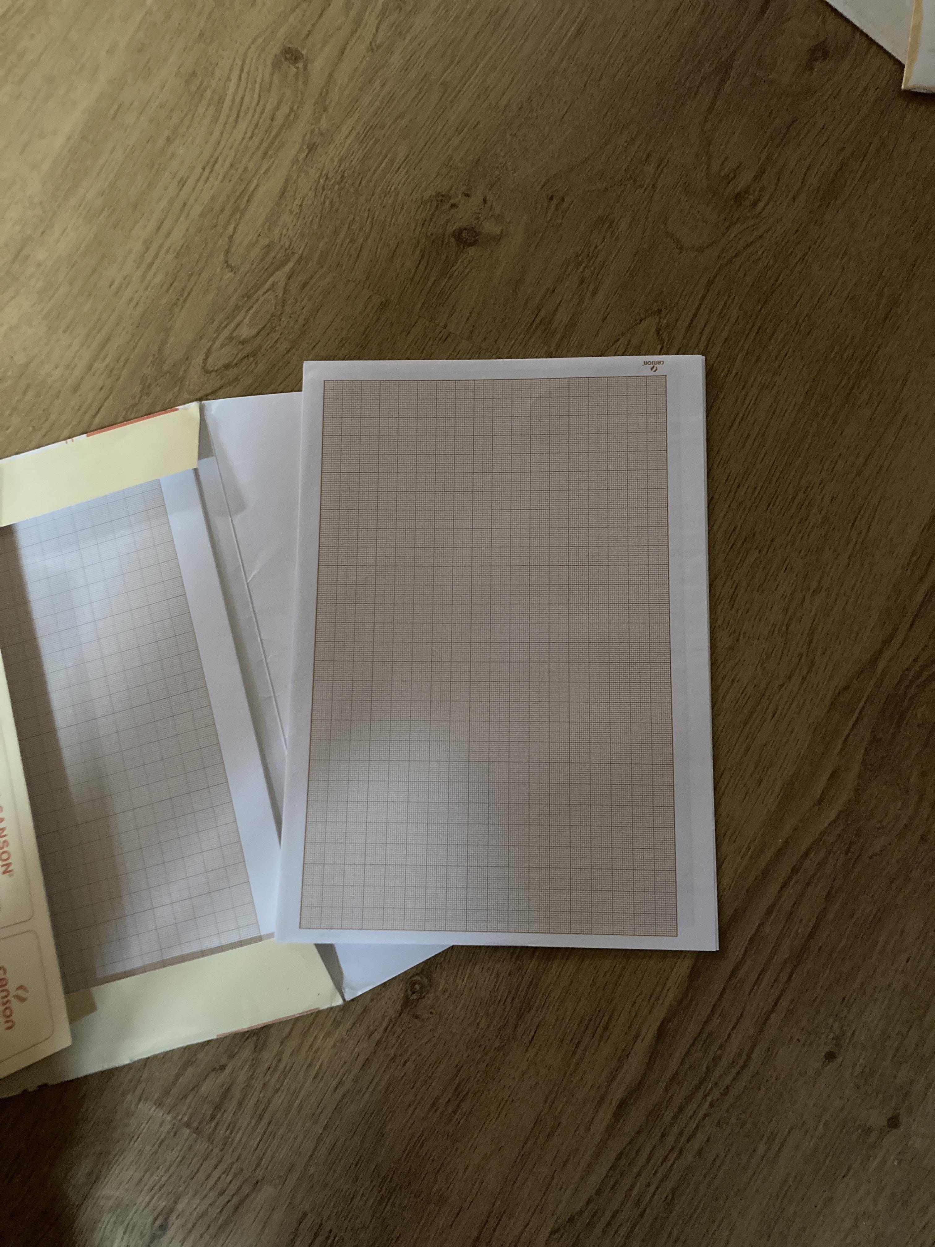 troc de troc 15 feuilles de papier millimétré canson a4 image 1