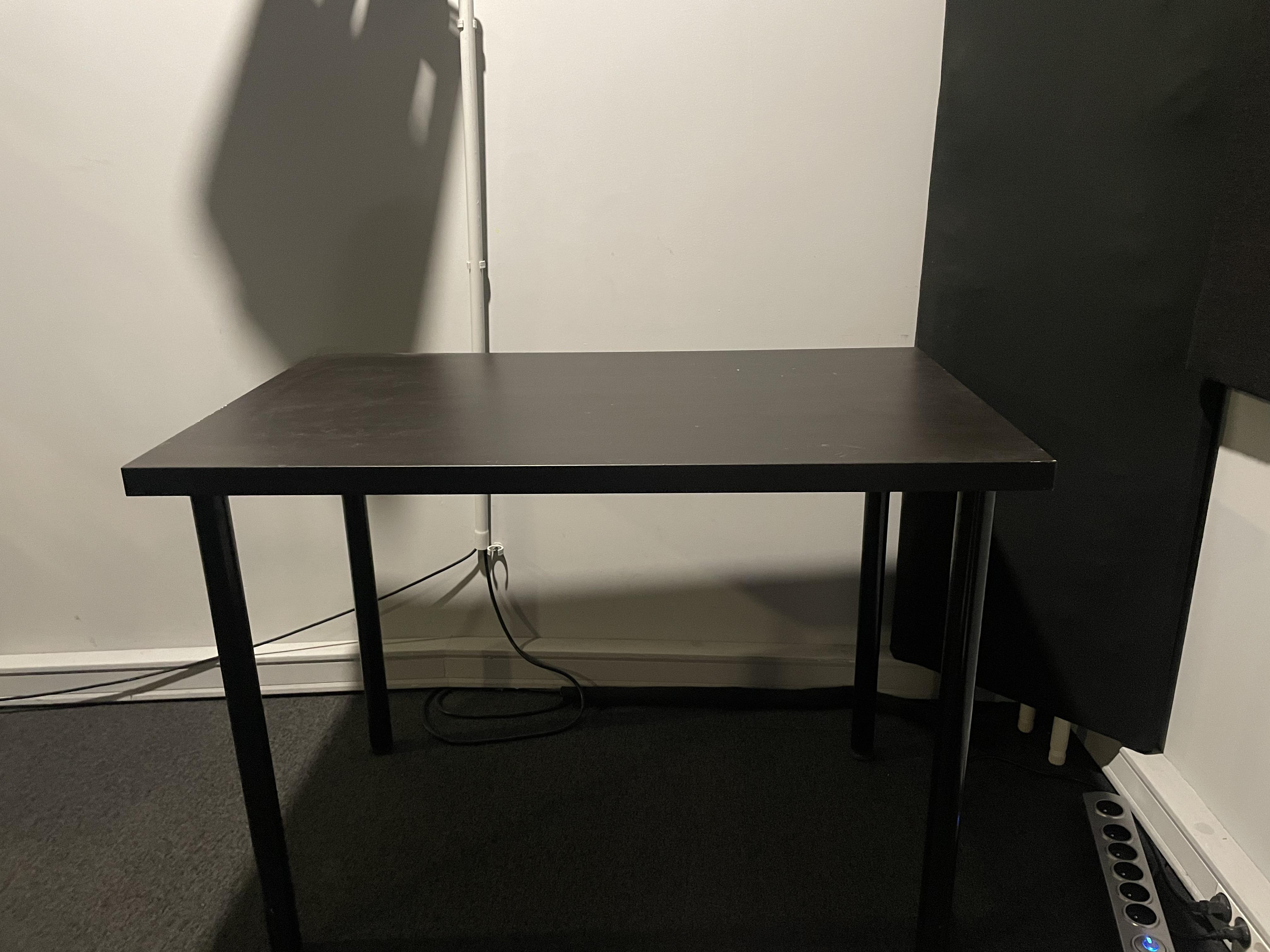 troc de troc bureau foncÉ en contreplaquÉ image 1