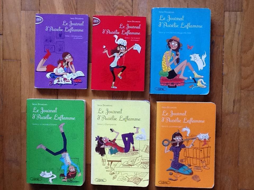 troc de troc lot de 6 tomes le journal d?aurelie laflamme - india desjardins image 0