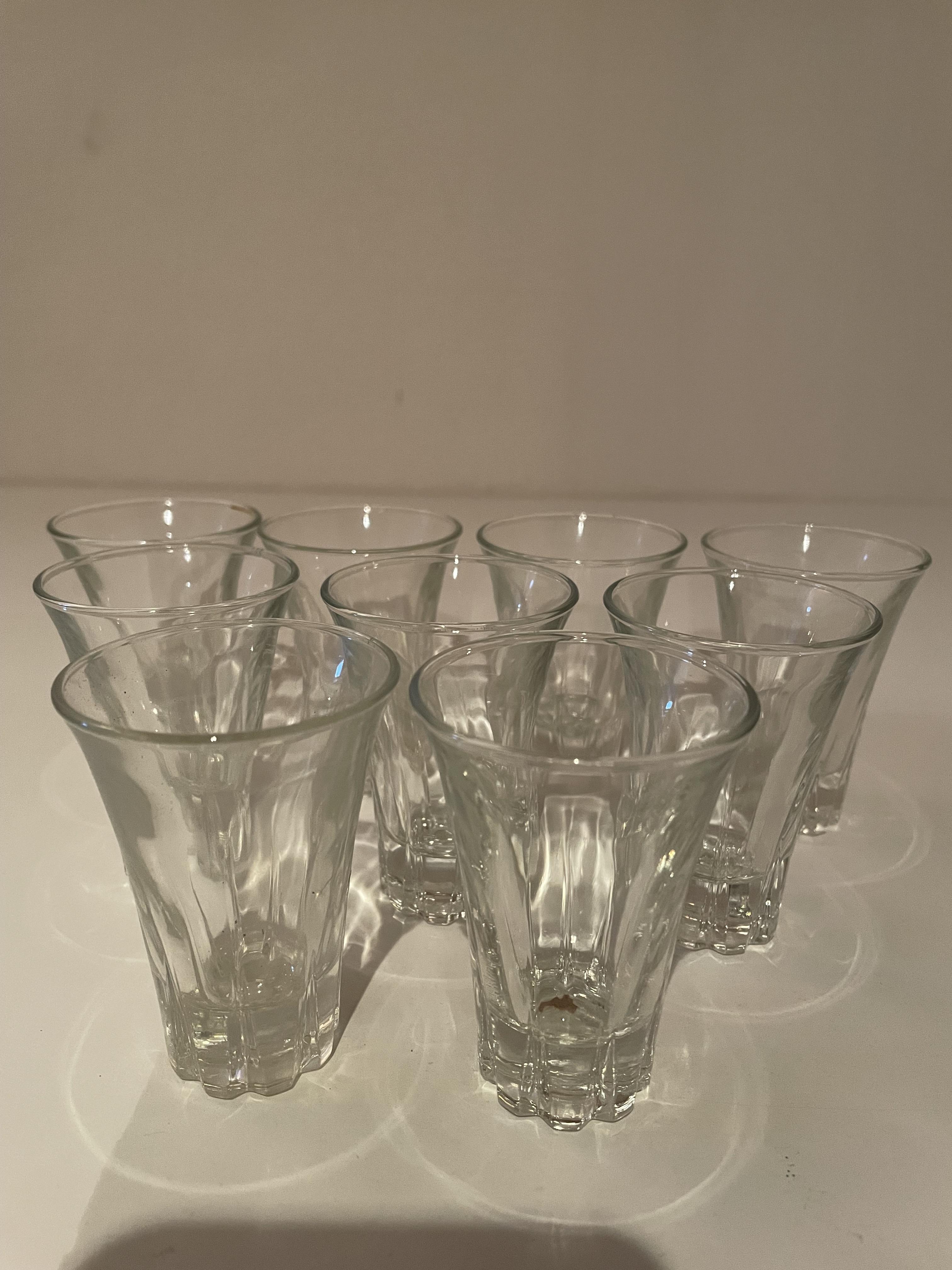 troc de troc lot de 9 petits verres vintage image 1