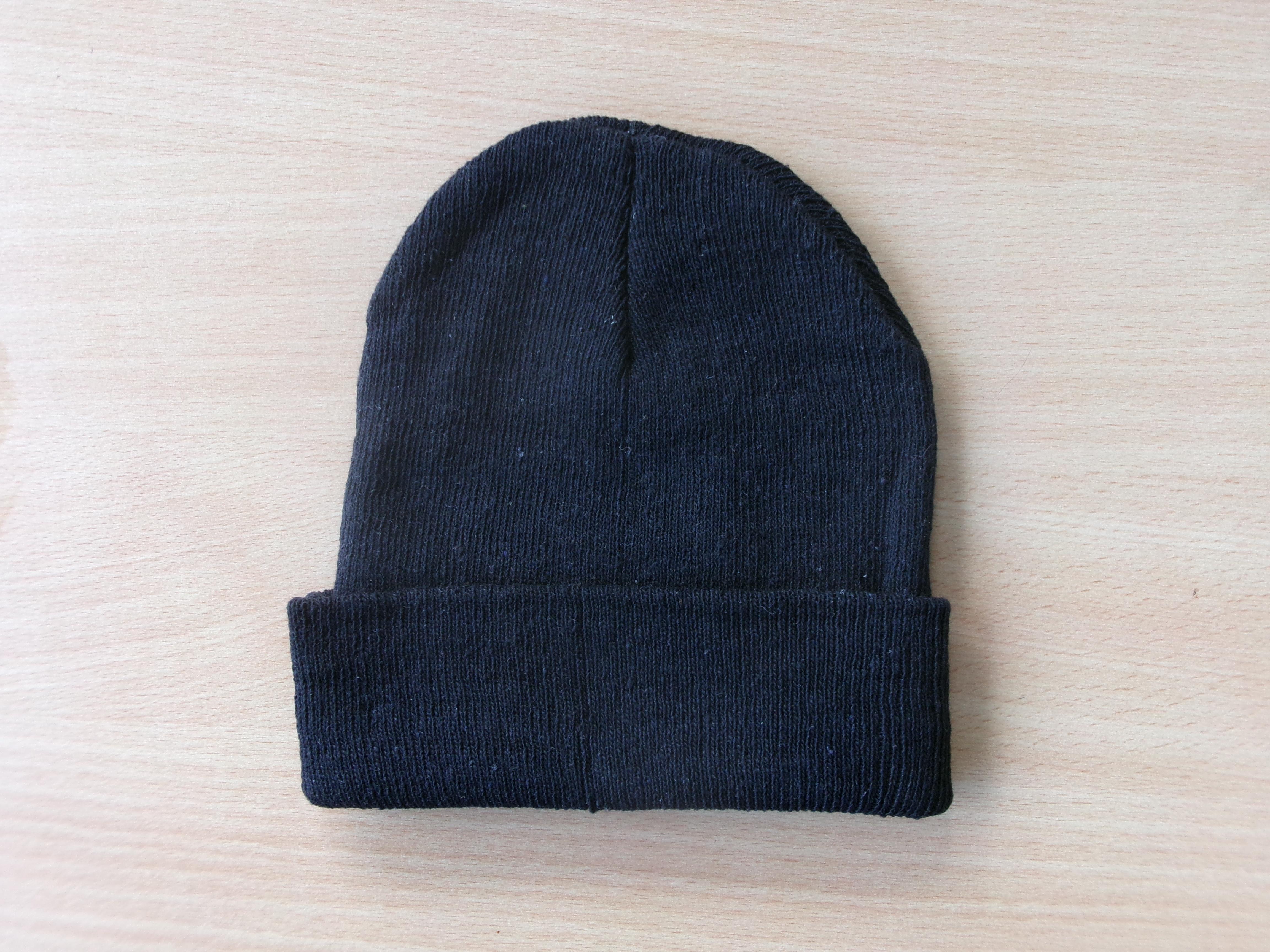 troc de troc bonnet tricoté d'hiver unisexe noir image 0