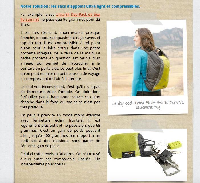 troc de troc recherche sac d'appoint ultra léger et compressible image 0