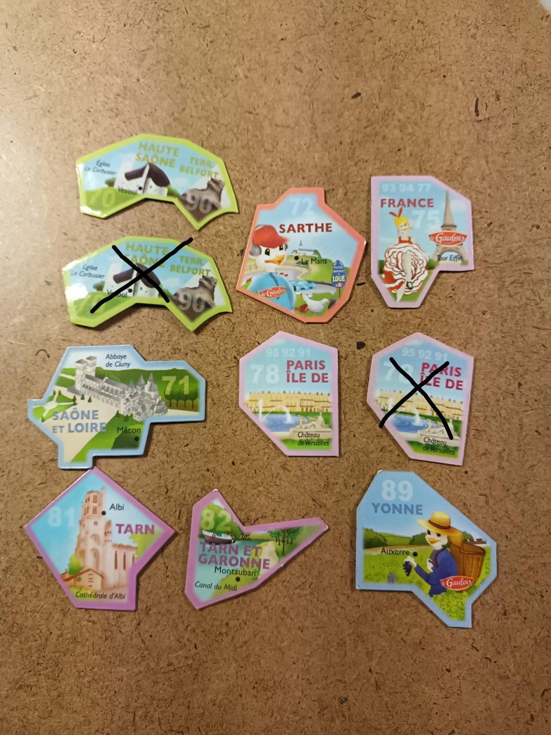 troc de troc magnets le gaulois département au choix image 0