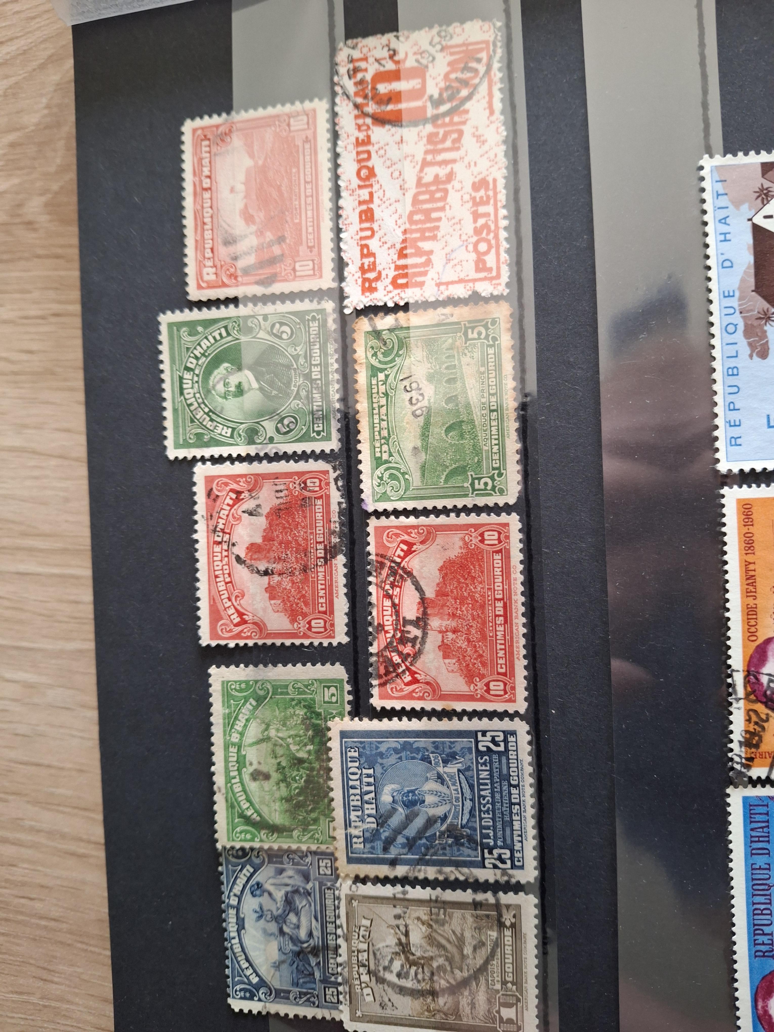 troc de troc echange lot de timbres d' haïti contre flyers uniquement image 1