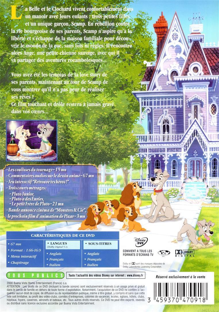 troc de troc dvd disney - la belle et le clochard 2 : l'appel de la rue image 1