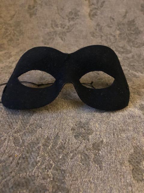 troc de troc masque loup plastique floqué (impression velours) image 0