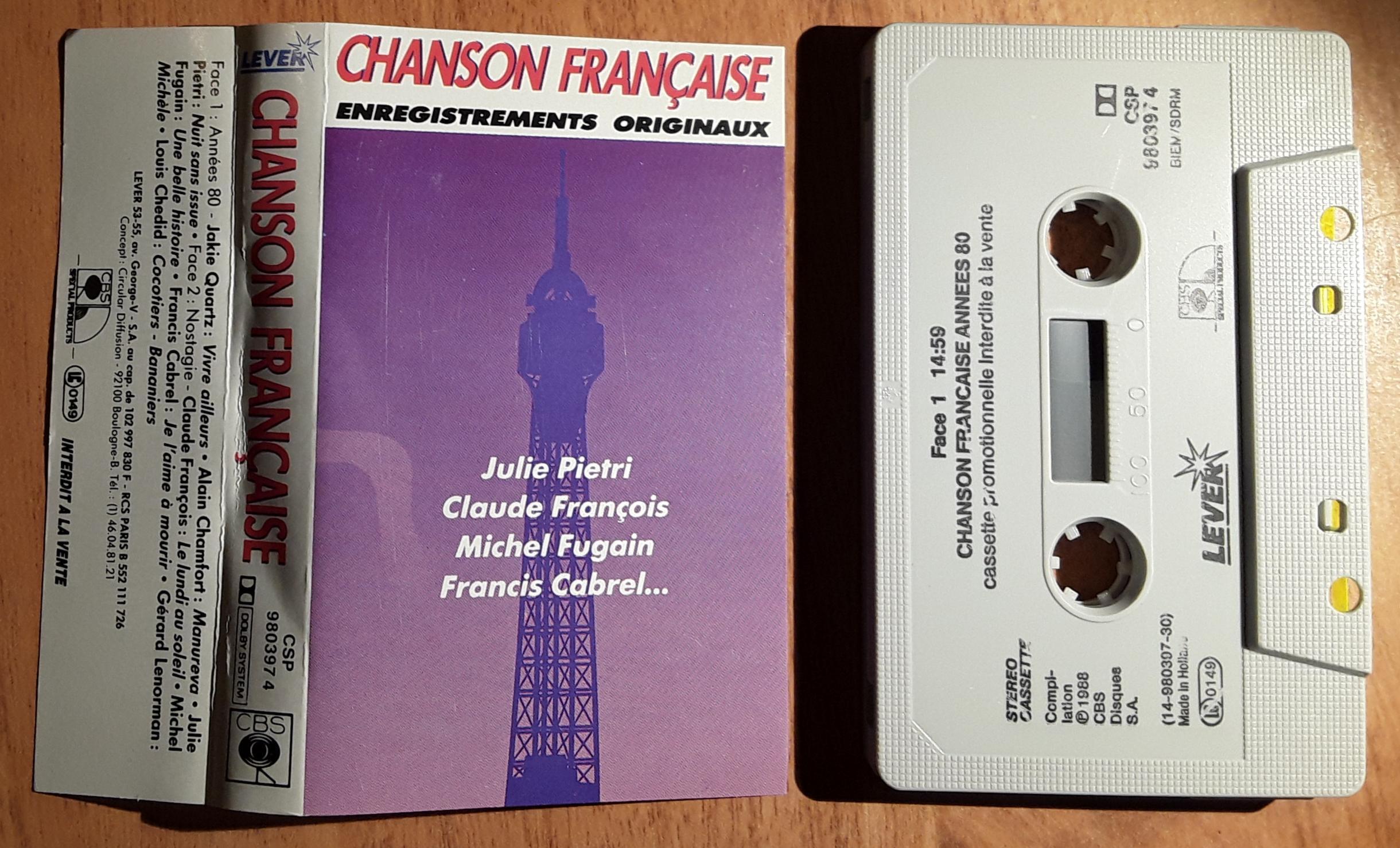 troc de troc cassette audio " chansons françaises " image 0