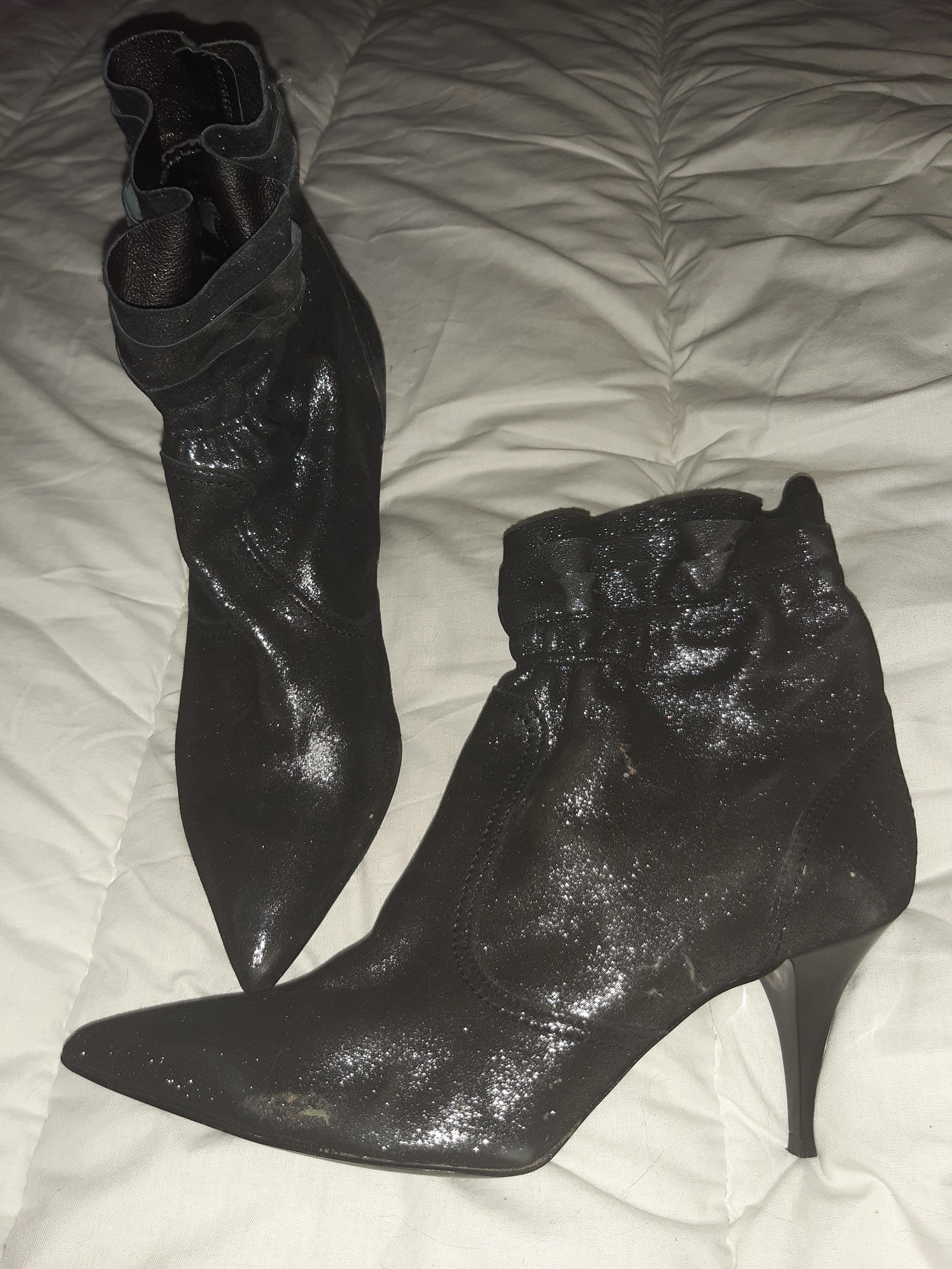 troc de troc bottines brillantes a talons cheville elastique image 0