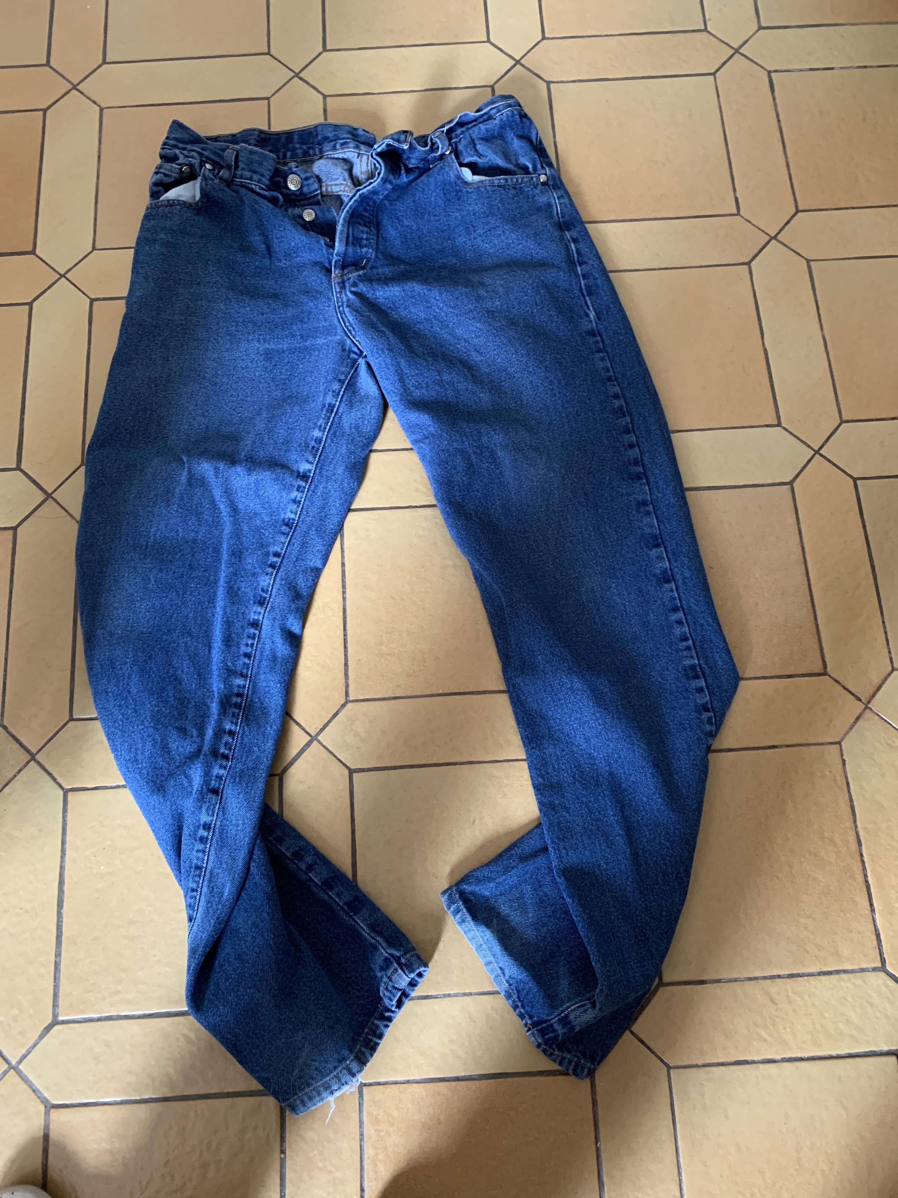 troc de troc jean homme à boutons, taille 46 tbe image 0