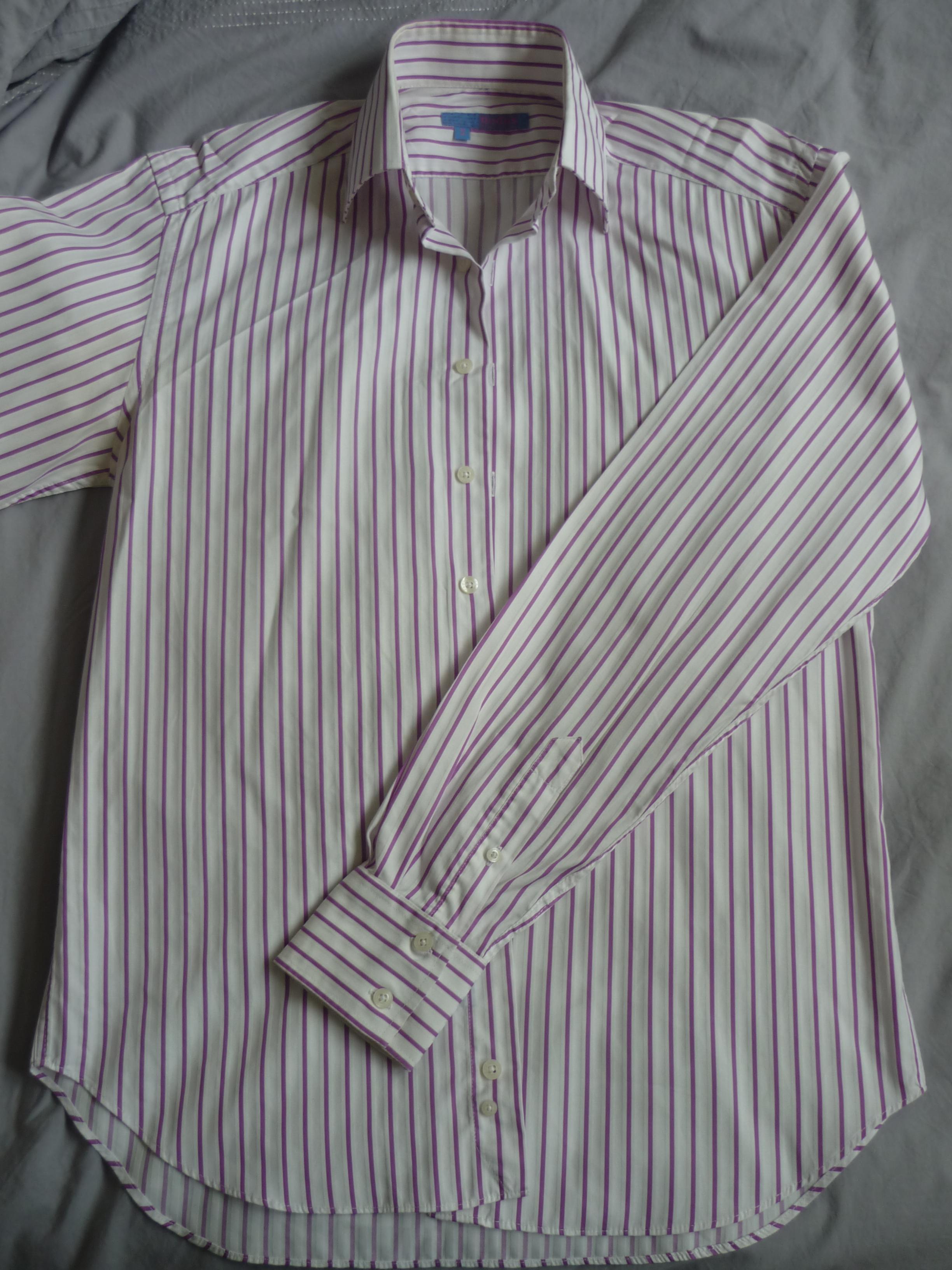 troc de troc chemise à fines rayures nodus masculin latin - taille 41 / 16 image 0
