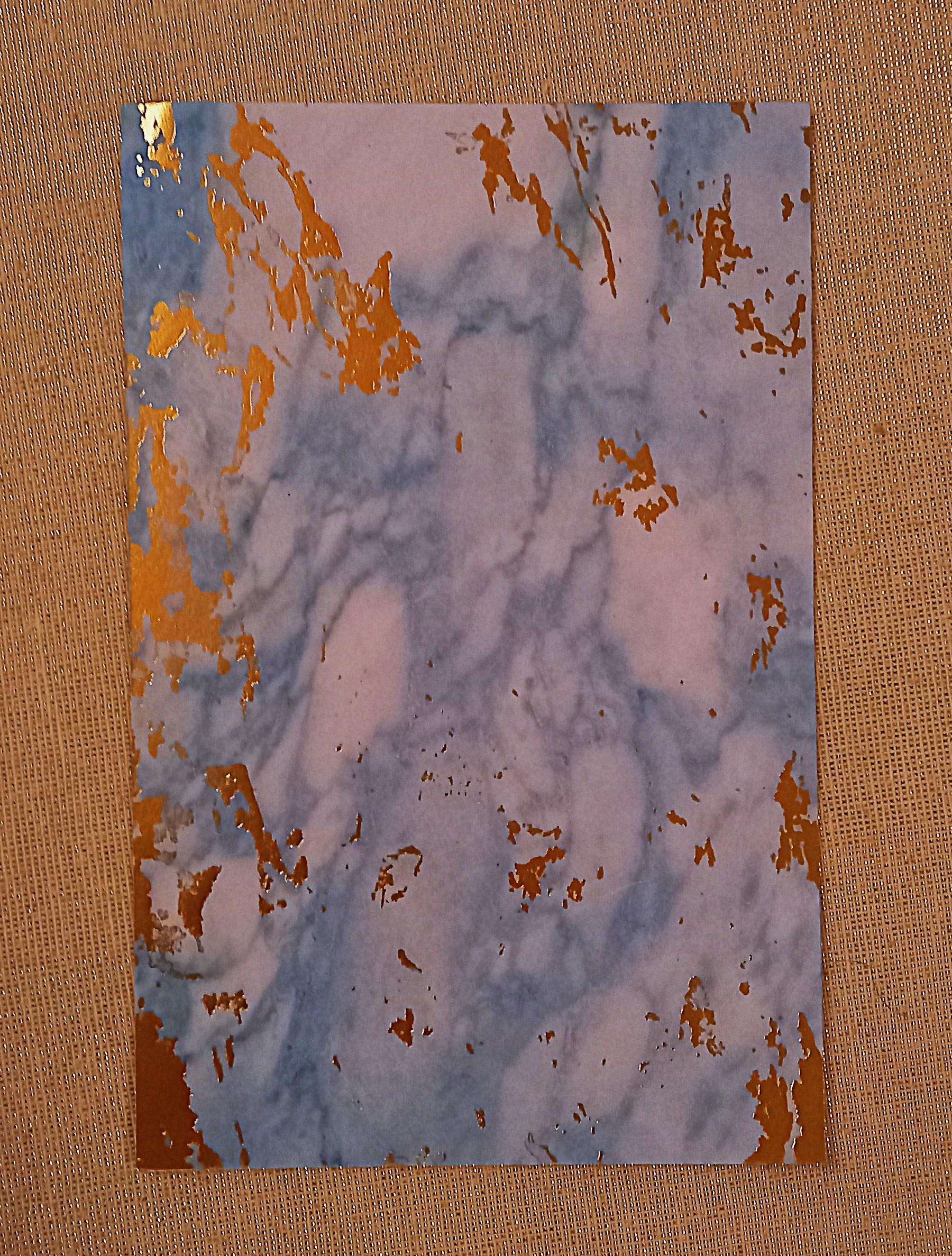 troc de troc papier créatif bleu et doré. image 0