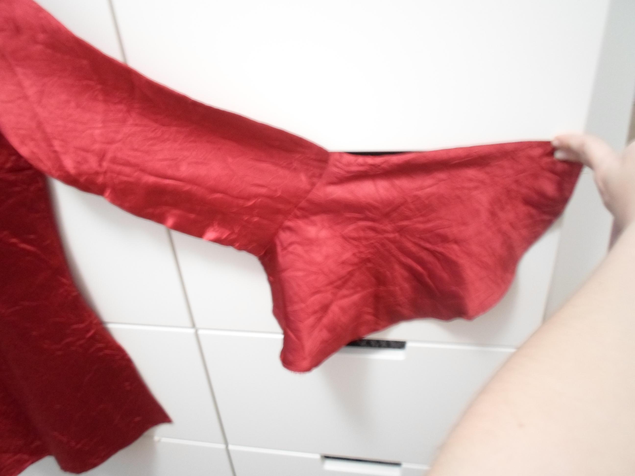 troc de troc tunique en satin rouge image 1