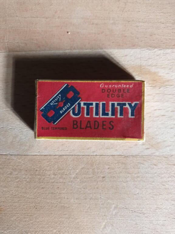 troc de troc boite lames rasoir à main vintage image 0