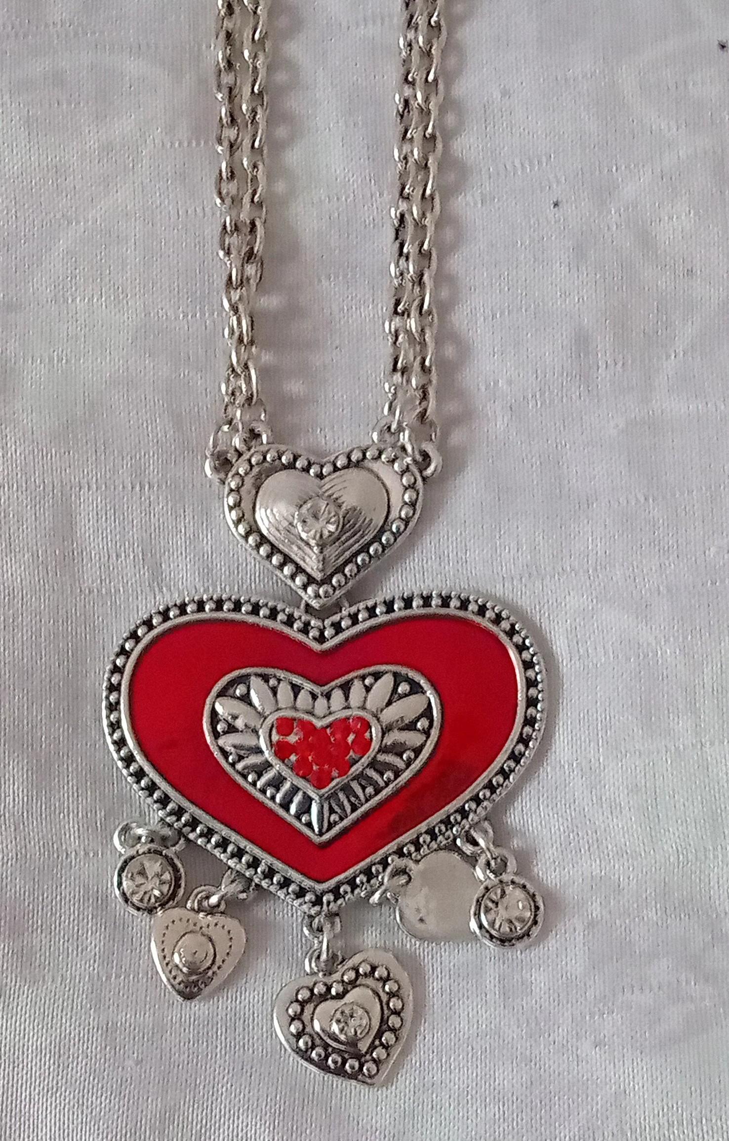 troc de troc collier pendentif femme cœur image 1